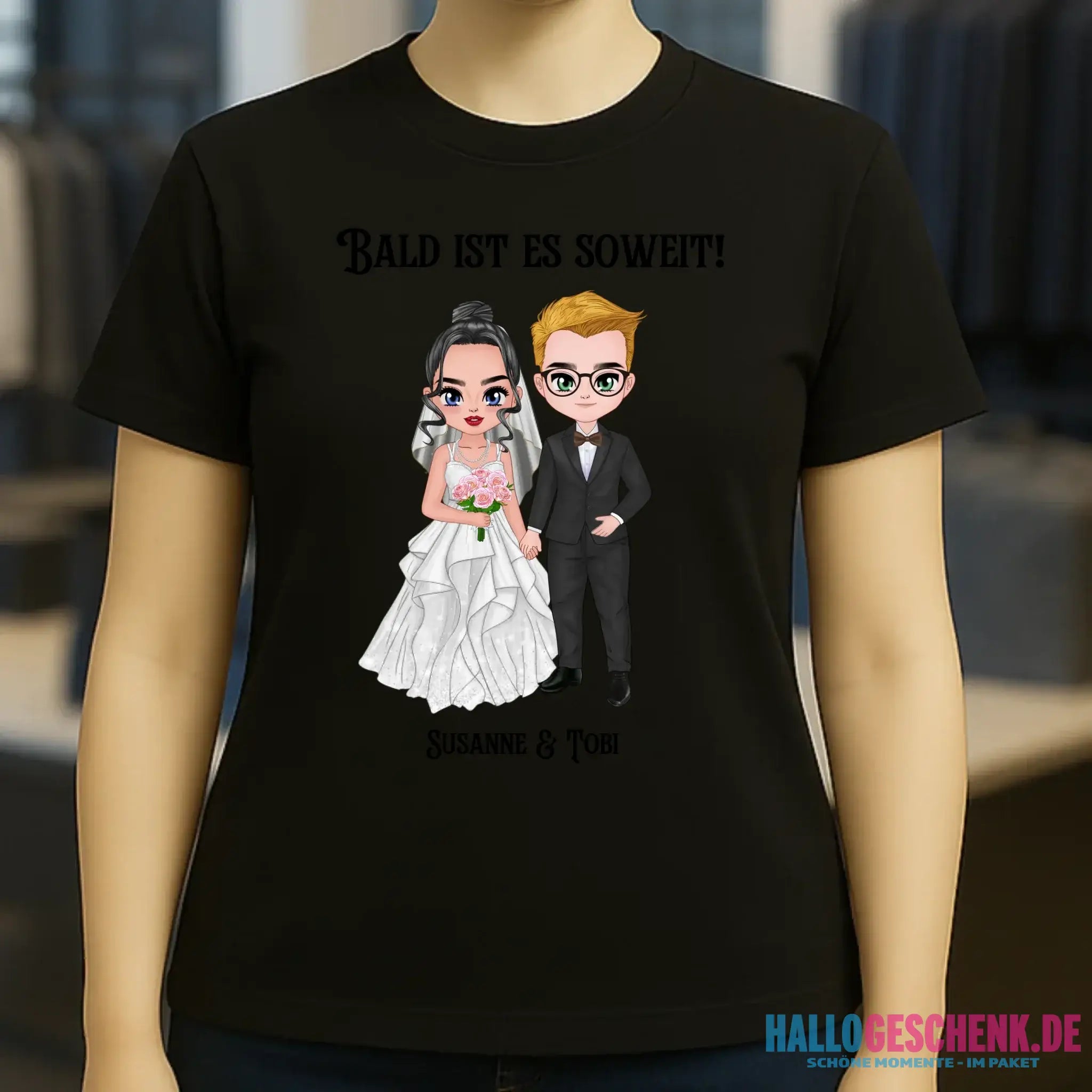 5in1: Hochzeitspaar - Ladies Premium T-Shirt XS-2XL aus Bio-Baumwolle für Damen