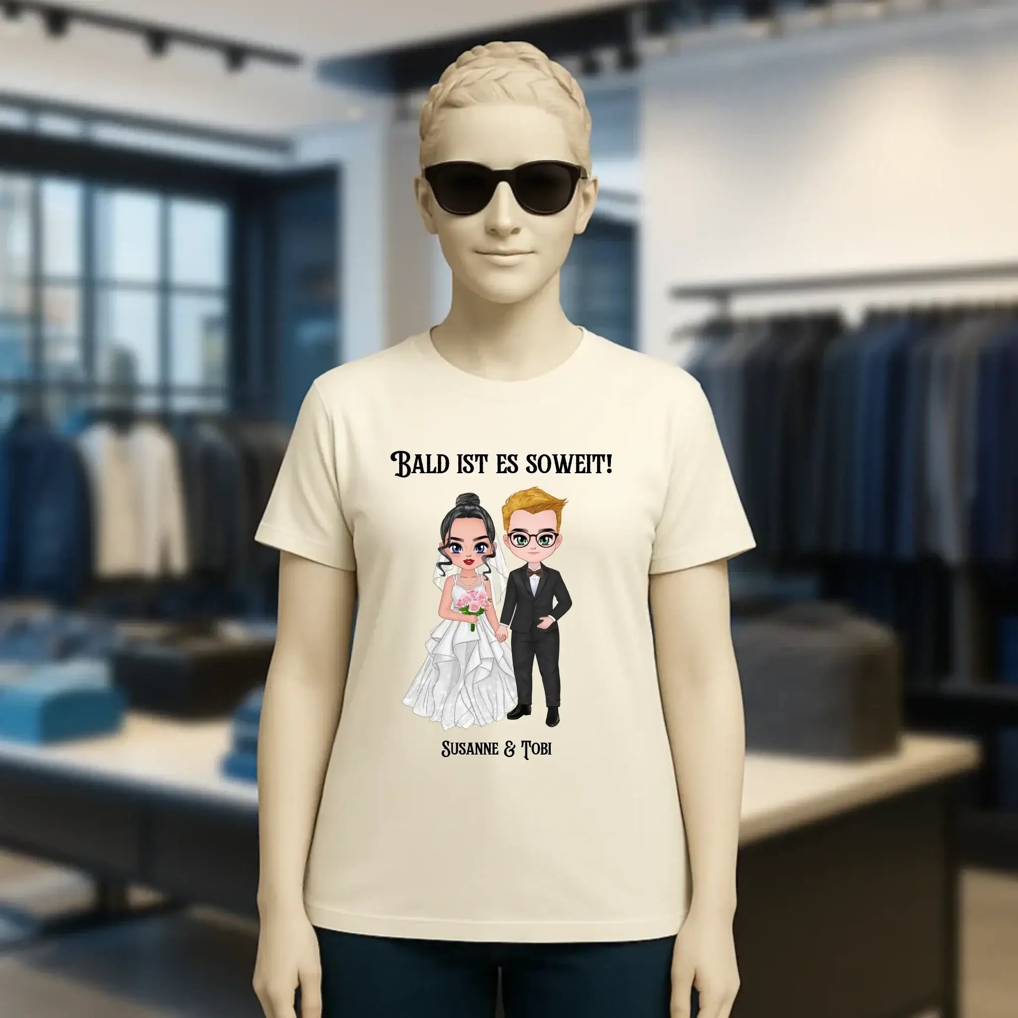 5in1: Hochzeitspaar - Ladies Premium T-Shirt XS-2XL aus Bio-Baumwolle für Damen