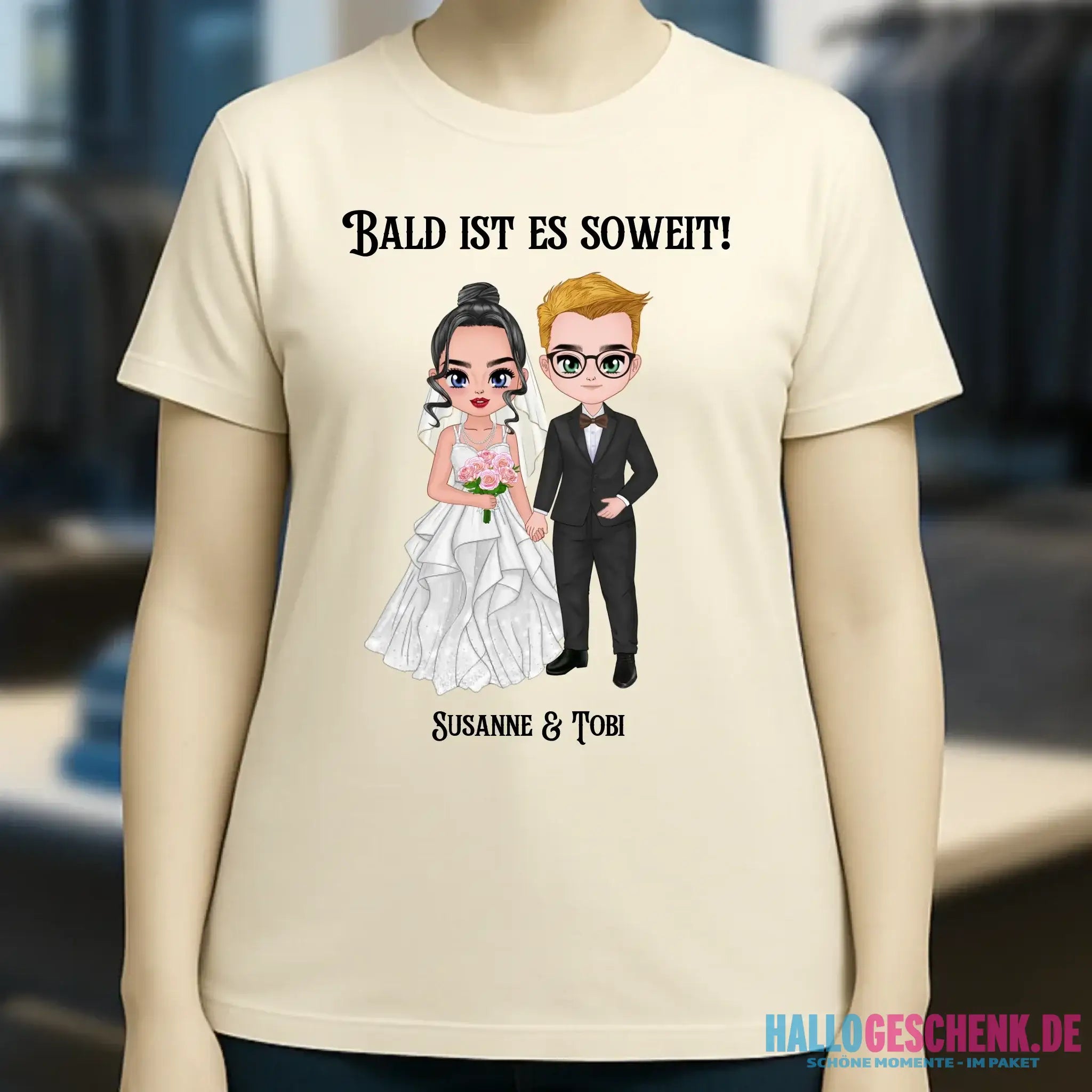 5in1: Hochzeitspaar - Ladies Premium T-Shirt XS-2XL aus Bio-Baumwolle für Damen