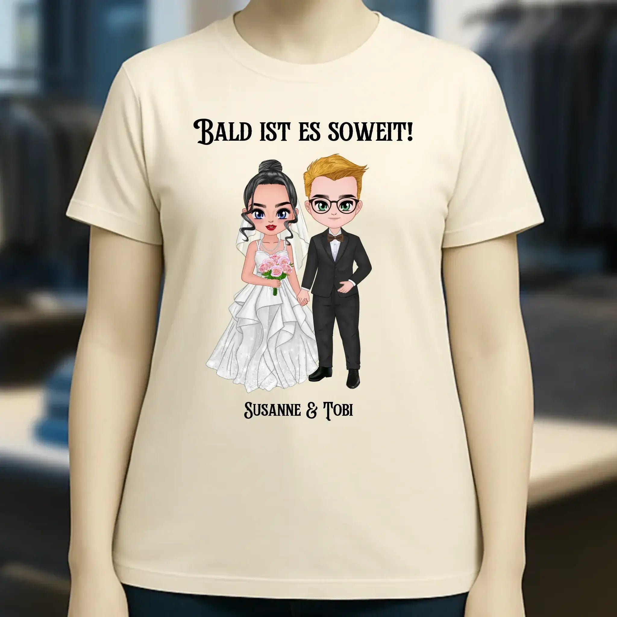 5in1: Hochzeitspaar - Ladies Premium T-Shirt XS-2XL aus Bio-Baumwolle für Damen