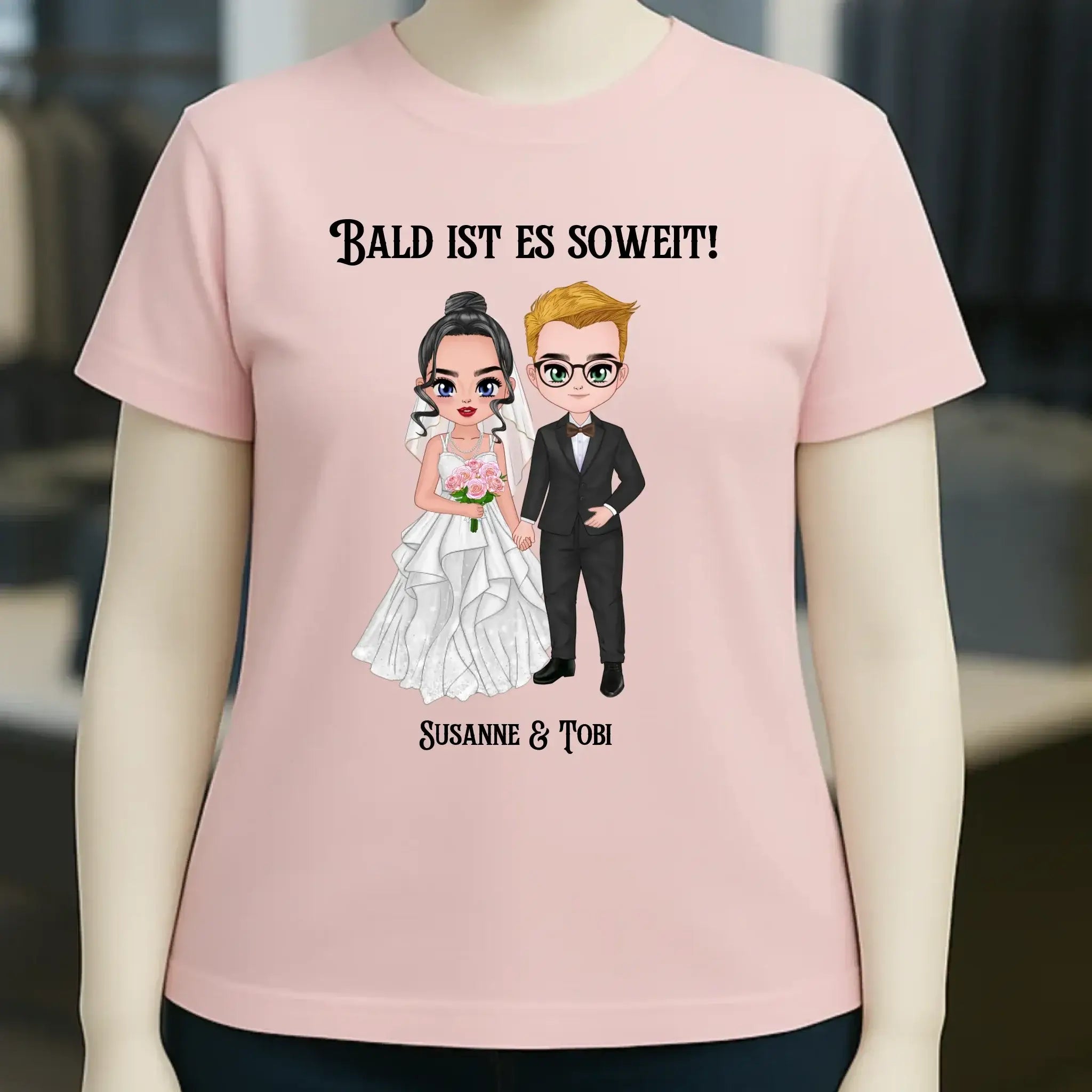 5in1: Hochzeitspaar - Ladies Premium T-Shirt XS-2XL aus Bio-Baumwolle für Damen