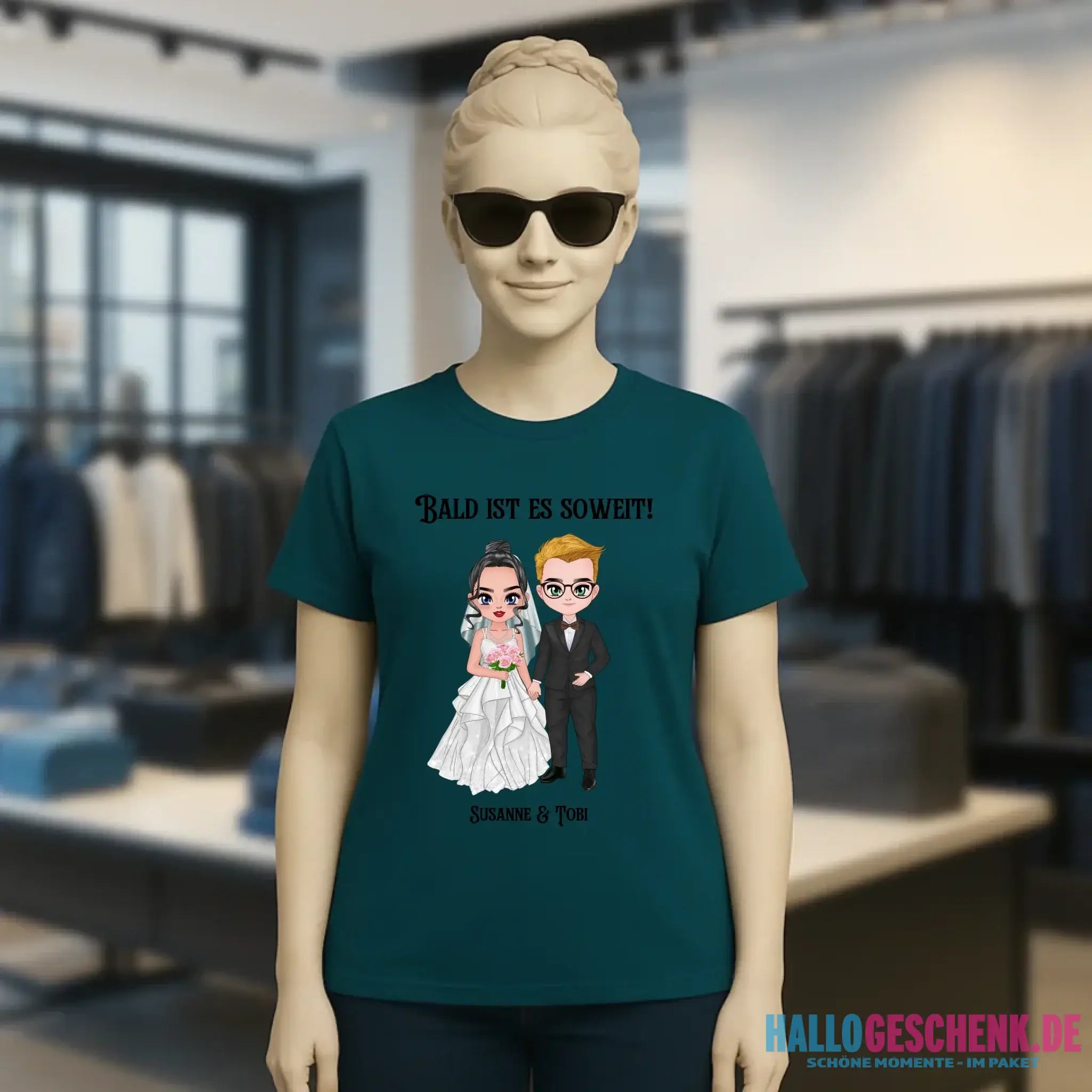 5in1: Hochzeitspaar - Ladies Premium T-Shirt XS-2XL aus Bio-Baumwolle für Damen