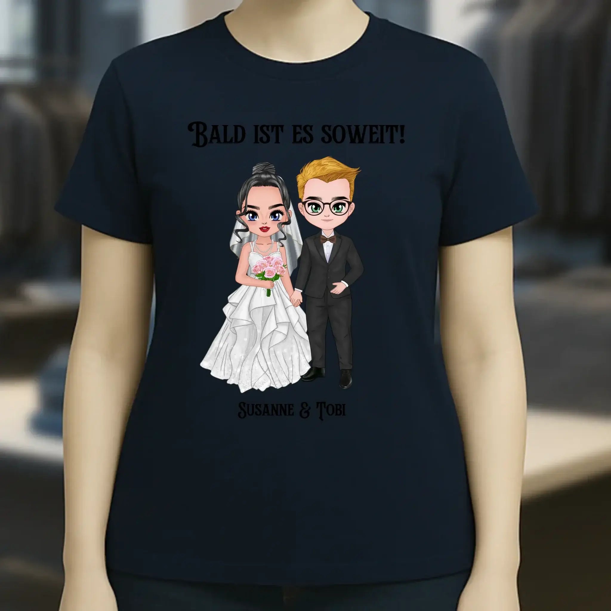 5in1: Hochzeitspaar - Ladies Premium T-Shirt XS-2XL aus Bio-Baumwolle für Damen