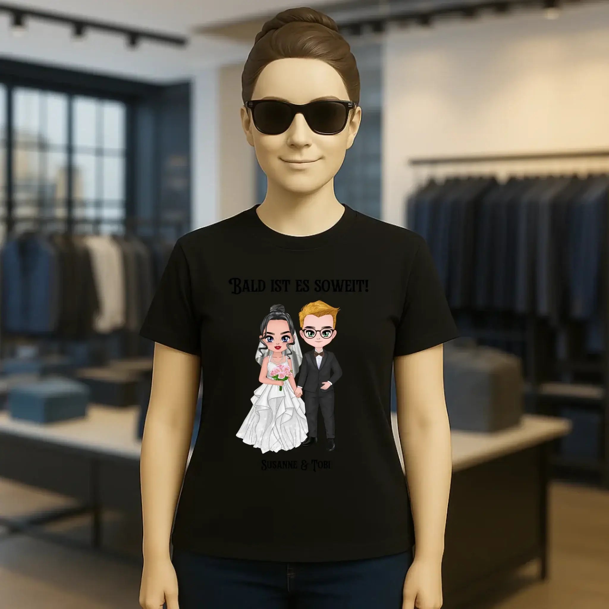 5in1: Hochzeitspaar - Ladies Premium T-Shirt XS-2XL aus Bio-Baumwolle für Damen