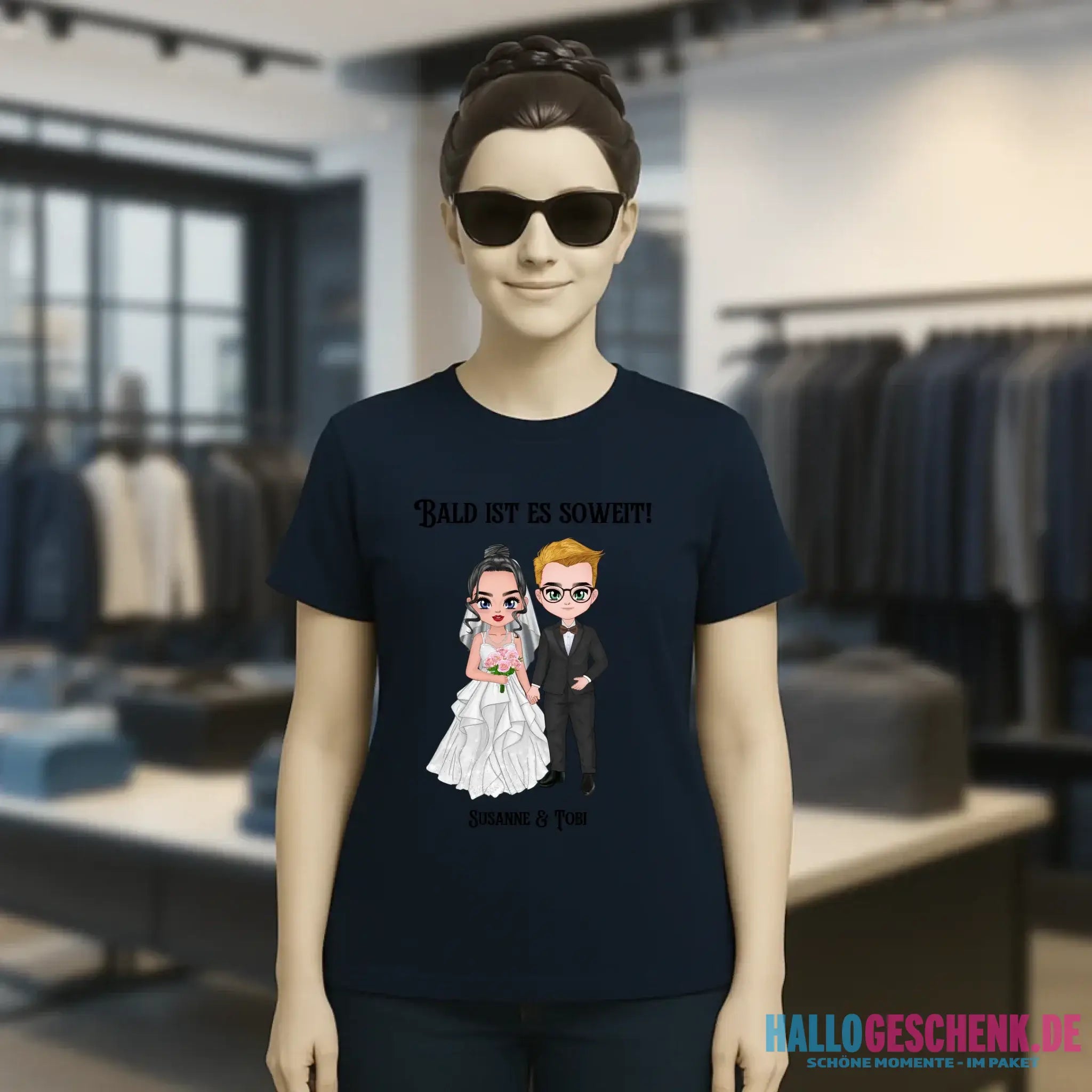 5in1: Hochzeitspaar - Ladies Premium T-Shirt XS-2XL aus Bio-Baumwolle für Damen