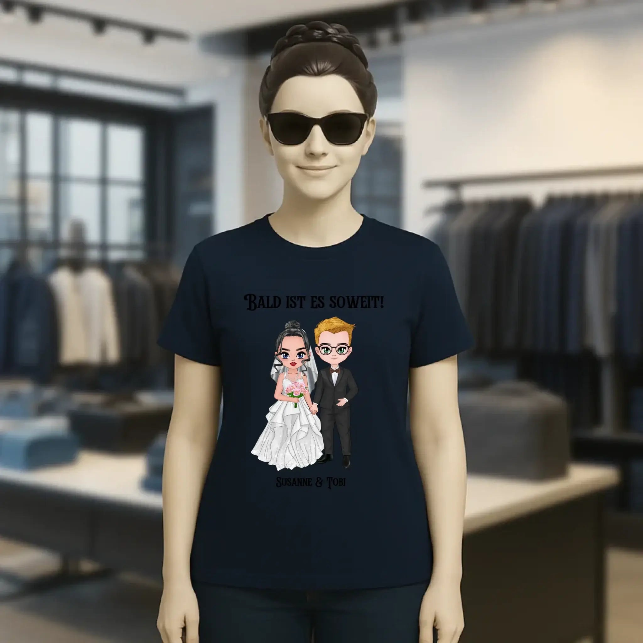 5in1: Hochzeitspaar - Ladies Premium T-Shirt XS-2XL aus Bio-Baumwolle für Damen