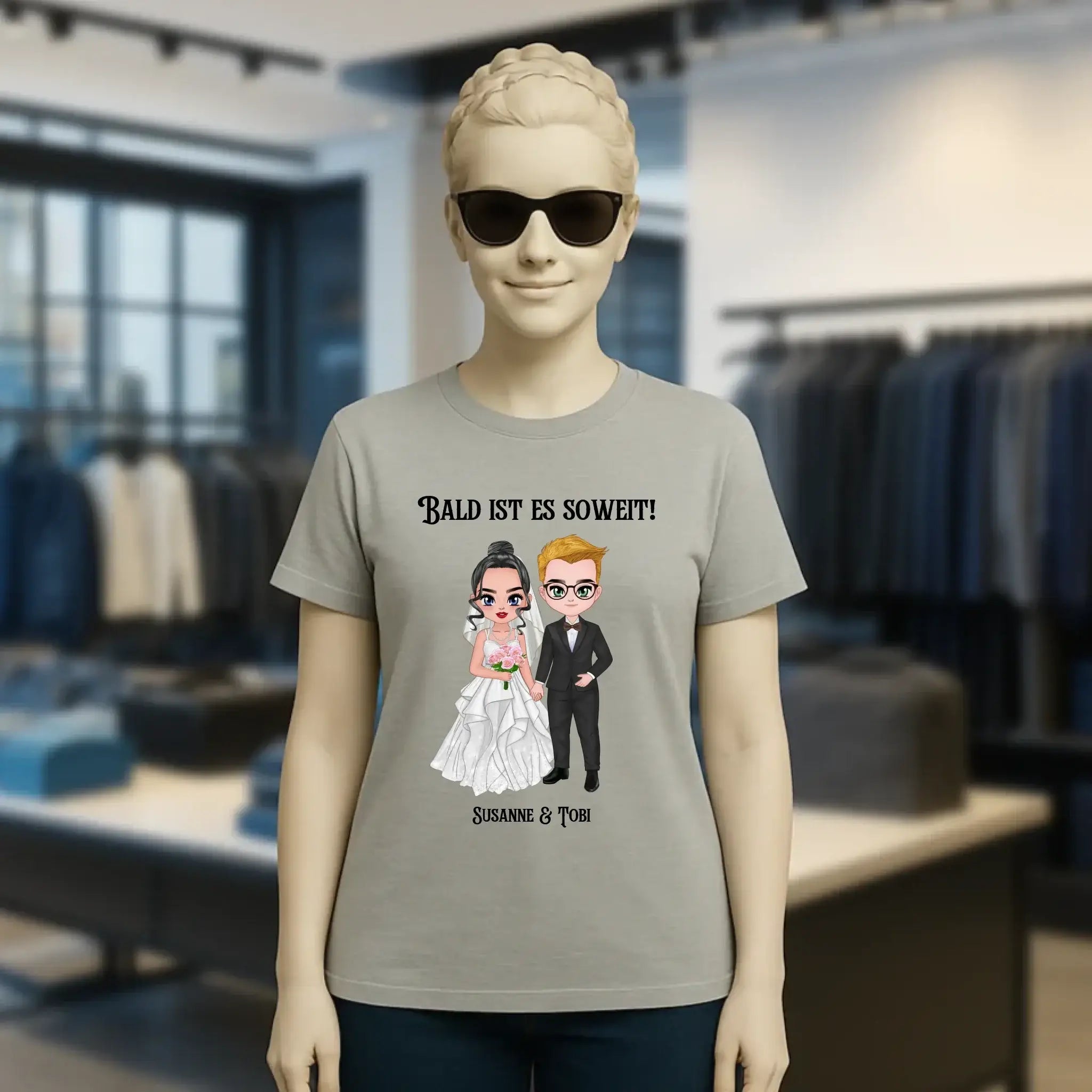 5in1: Hochzeitspaar - Ladies Premium T-Shirt XS-2XL aus Bio-Baumwolle für Damen