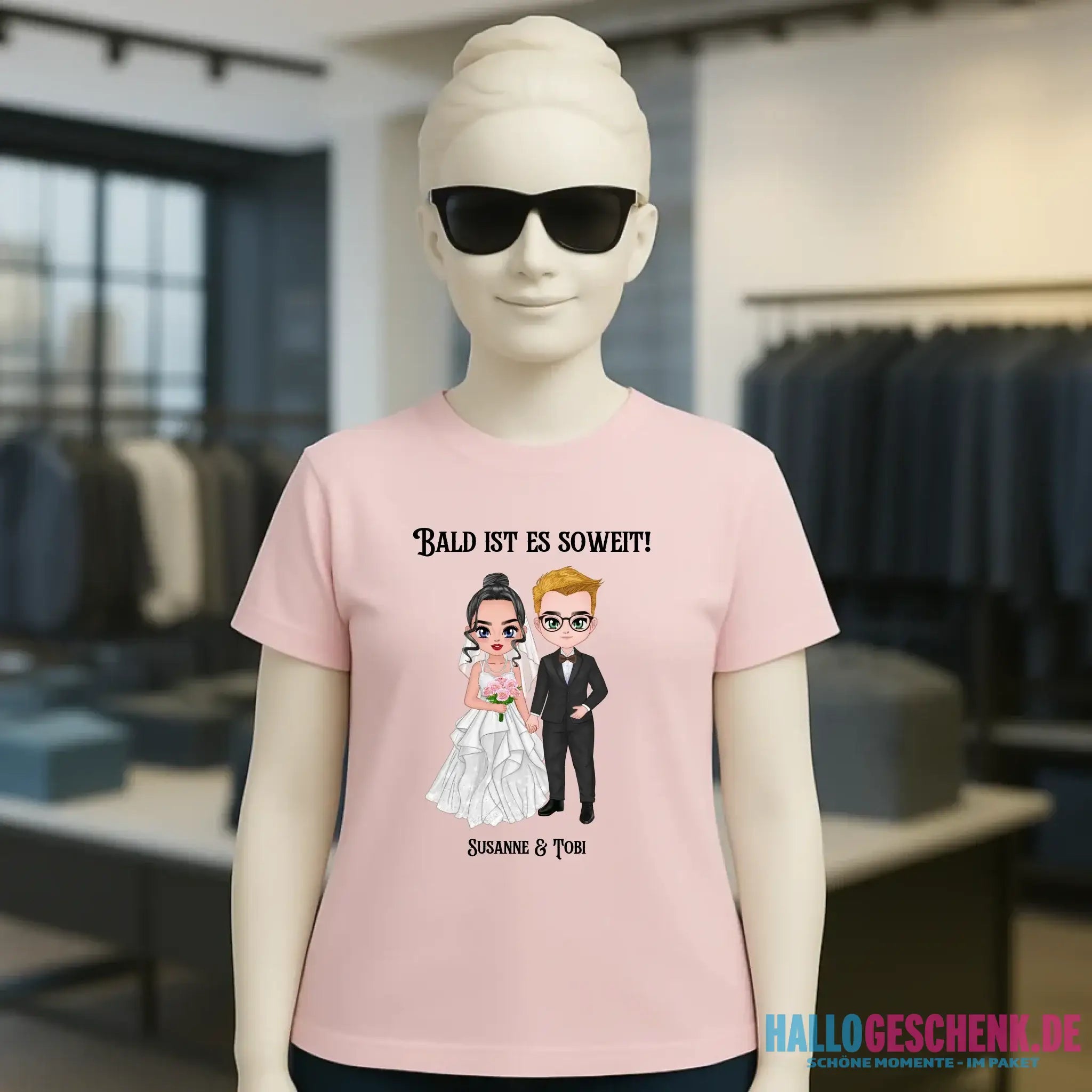 5in1: Hochzeitspaar - Ladies Premium T-Shirt XS-2XL aus Bio-Baumwolle für Damen