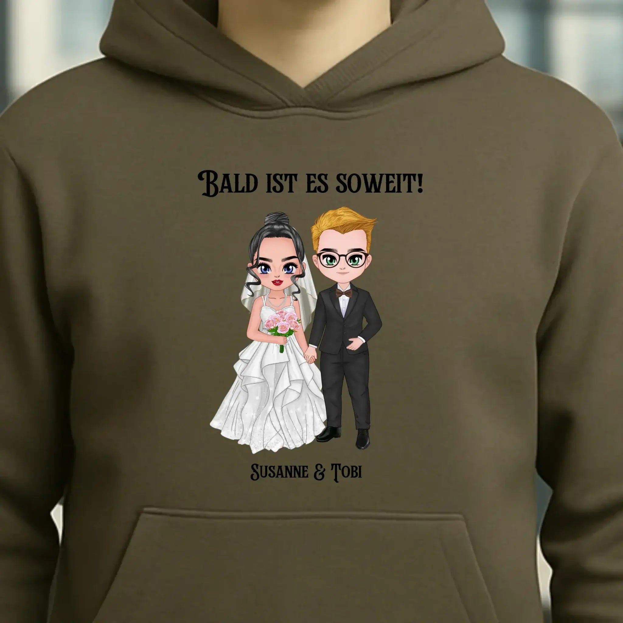 5in1: Hochzeitspaar - Unisex Premium Hoodie XS-5XL aus Bio-Baumwolle für Damen & Herren