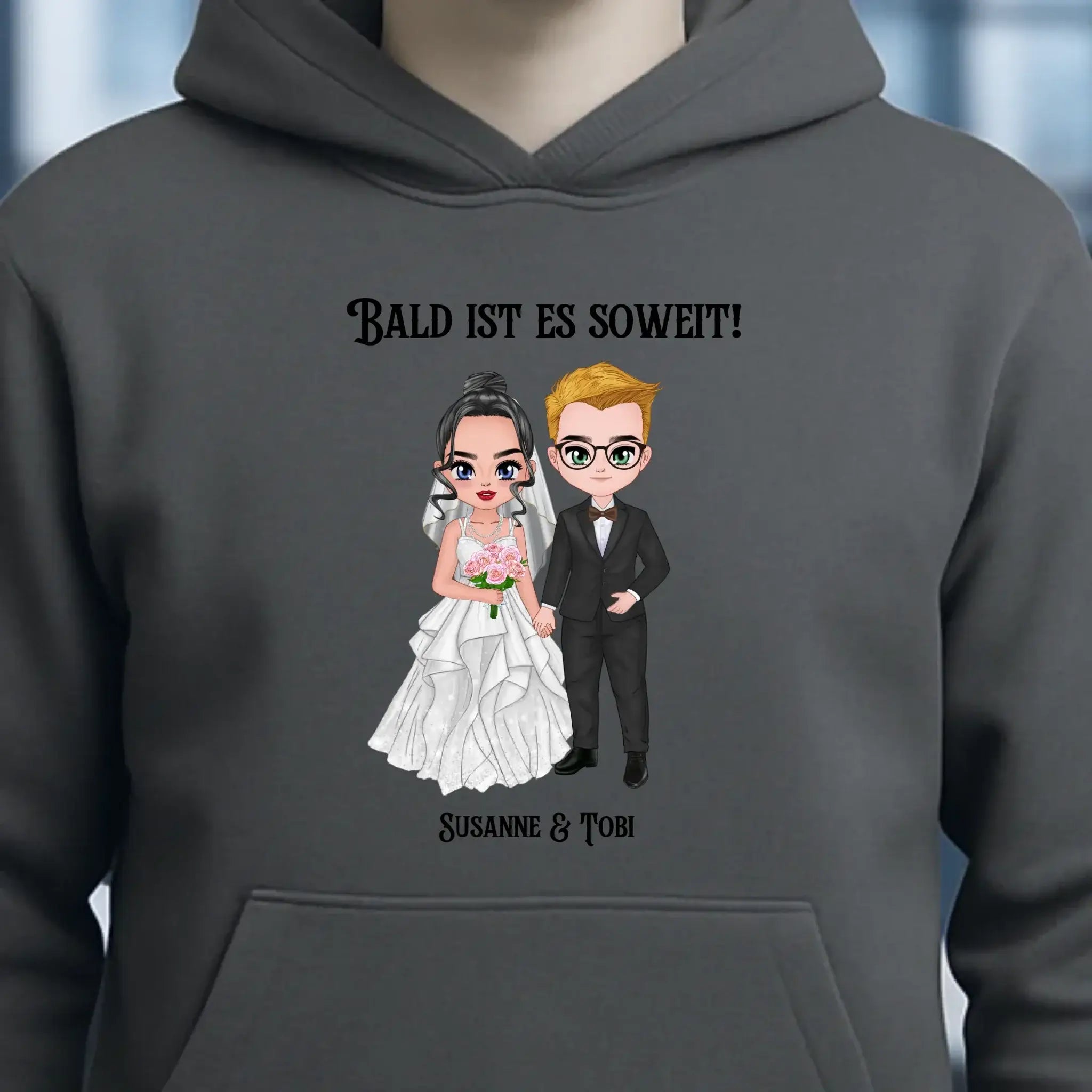5in1: Hochzeitspaar - Unisex Premium Hoodie XS-5XL aus Bio-Baumwolle für Damen & Herren