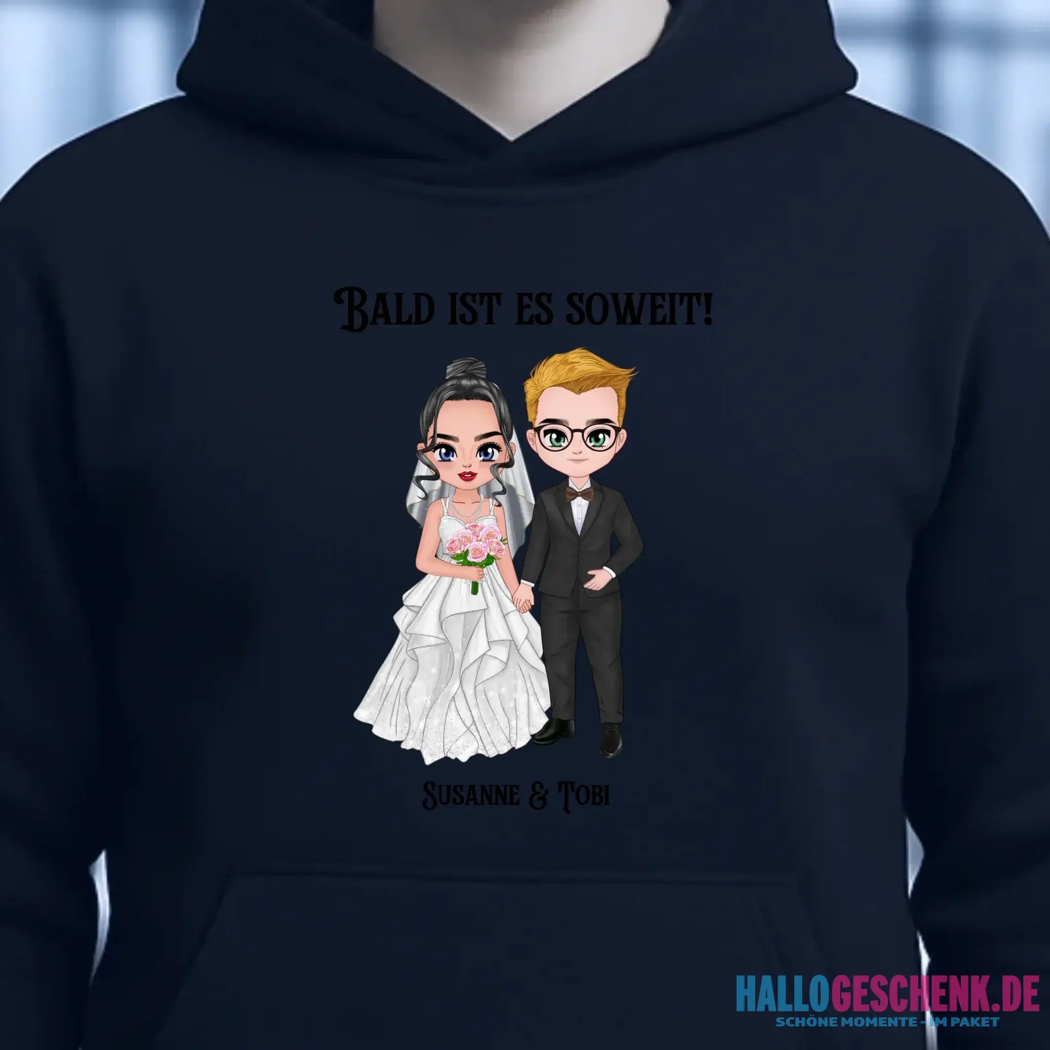 5in1: Hochzeitspaar - Unisex Premium Hoodie XS-5XL aus Bio-Baumwolle für Damen & Herren