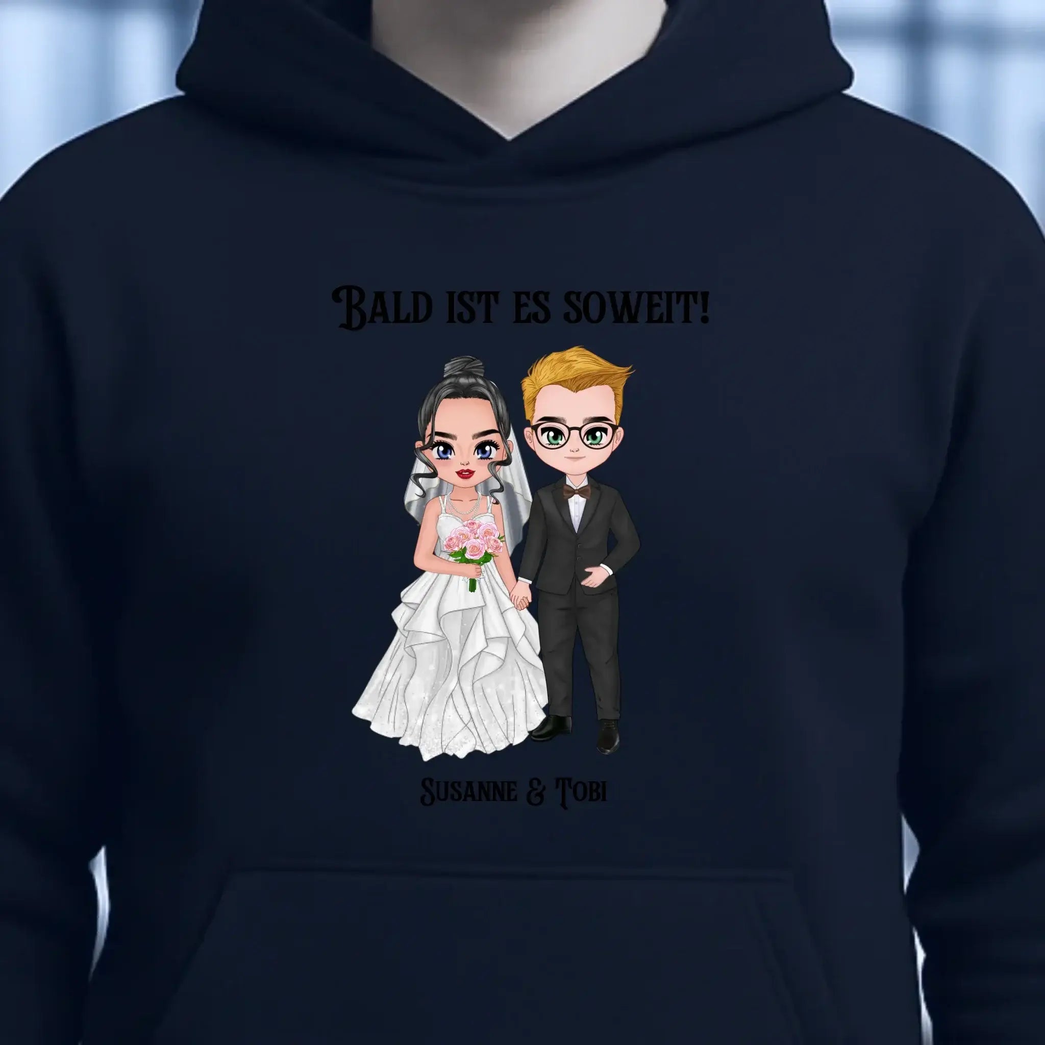 5in1: Hochzeitspaar - Unisex Premium Hoodie XS-5XL aus Bio-Baumwolle für Damen & Herren