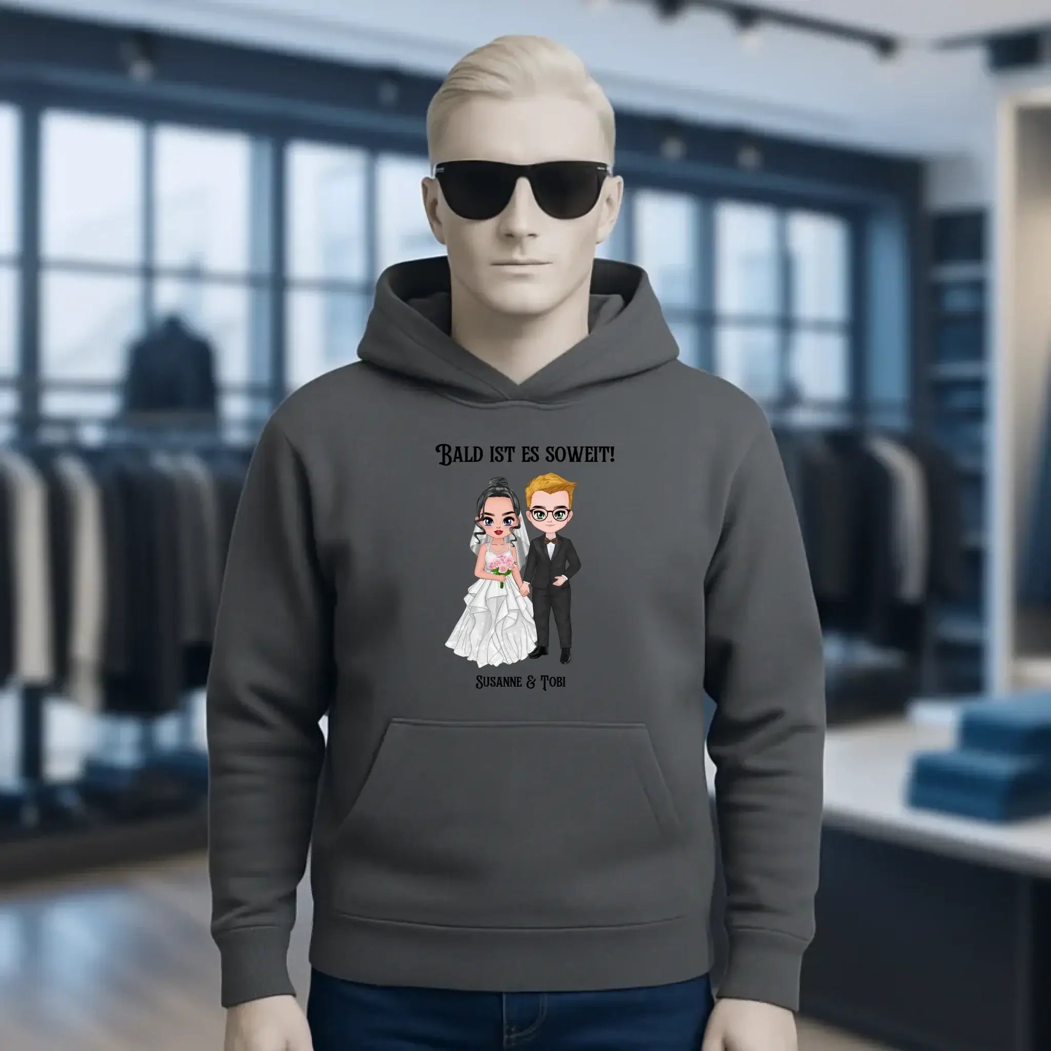 5in1: Hochzeitspaar - Unisex Premium Hoodie XS-5XL aus Bio-Baumwolle für Damen & Herren