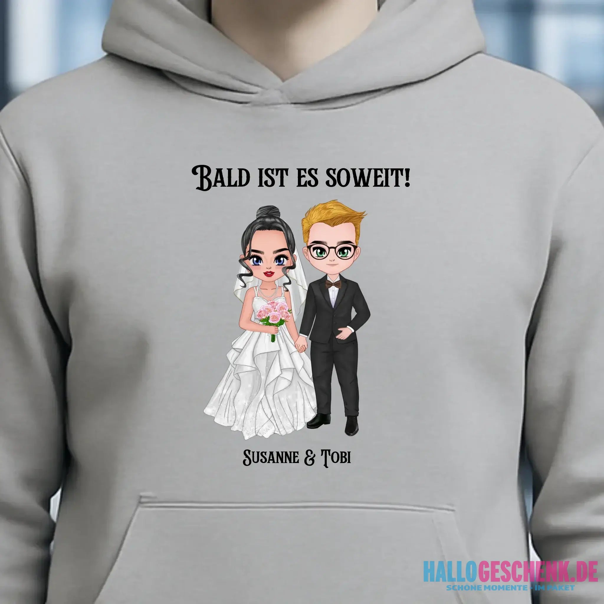 5in1: Hochzeitspaar - Unisex Premium Hoodie XS-5XL aus Bio-Baumwolle für Damen & Herren