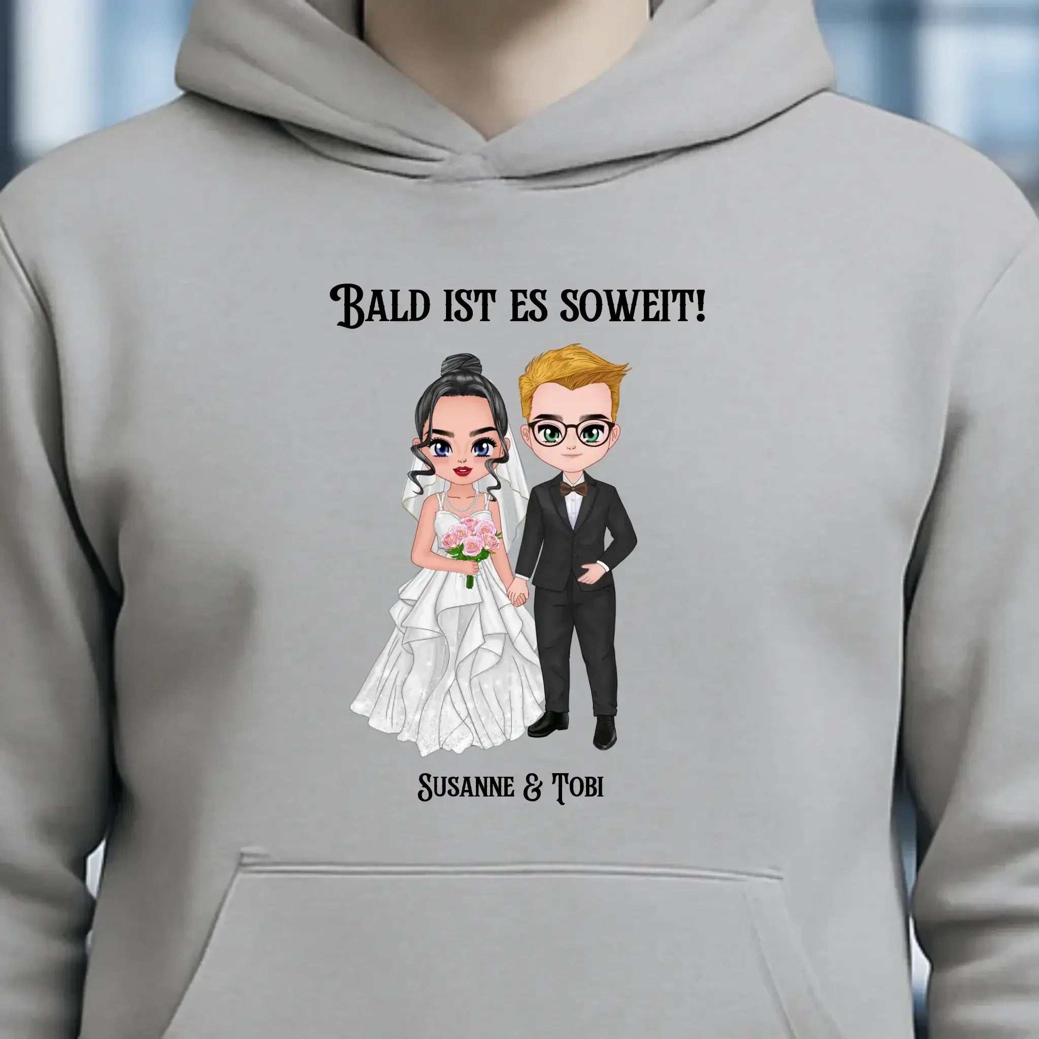 5in1: Hochzeitspaar - Unisex Premium Hoodie XS-5XL aus Bio-Baumwolle für Damen & Herren