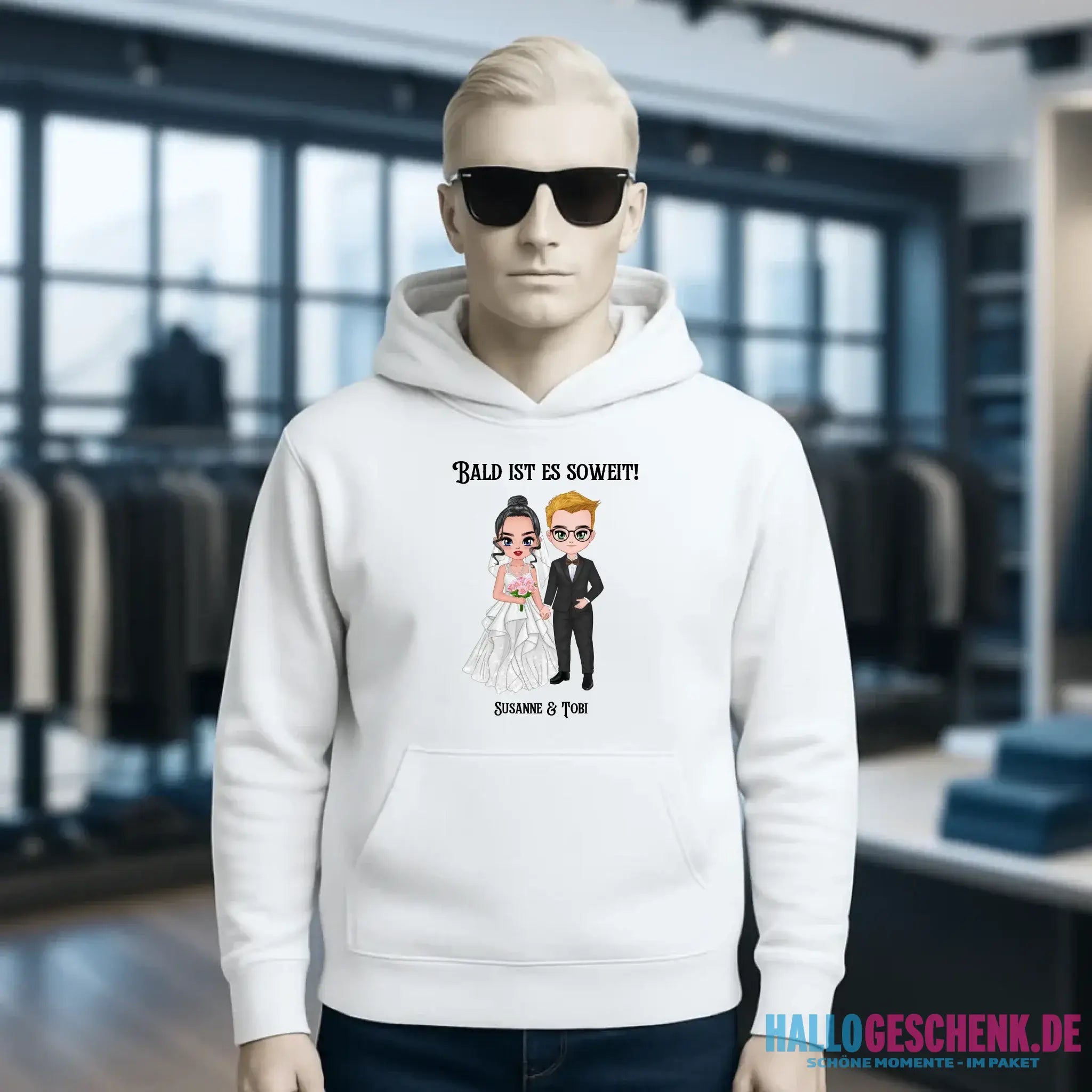 5in1: Hochzeitspaar - Unisex Premium Hoodie XS-5XL aus Bio-Baumwolle für Damen & Herren