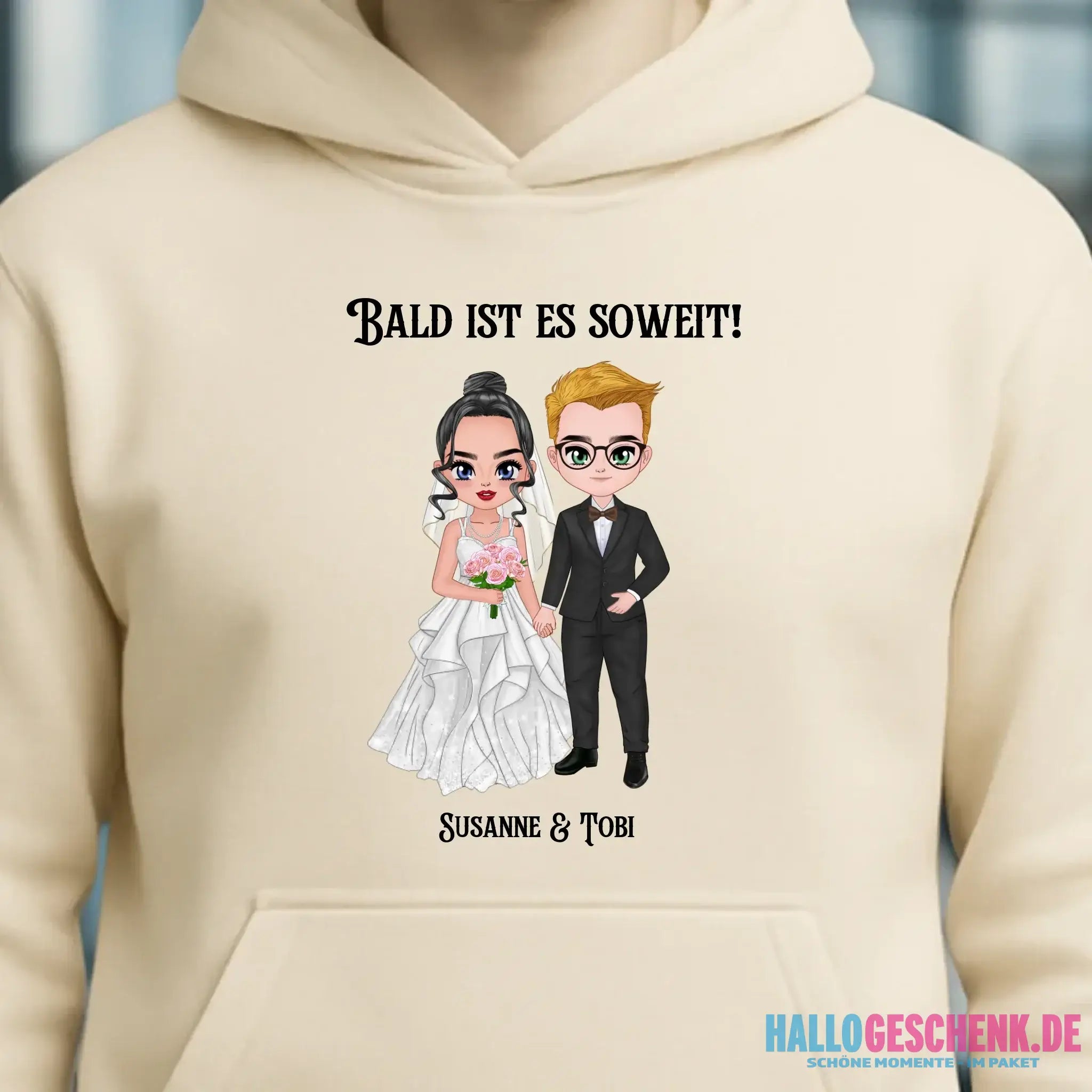 5in1: Hochzeitspaar - Unisex Premium Hoodie XS-5XL aus Bio-Baumwolle für Damen & Herren