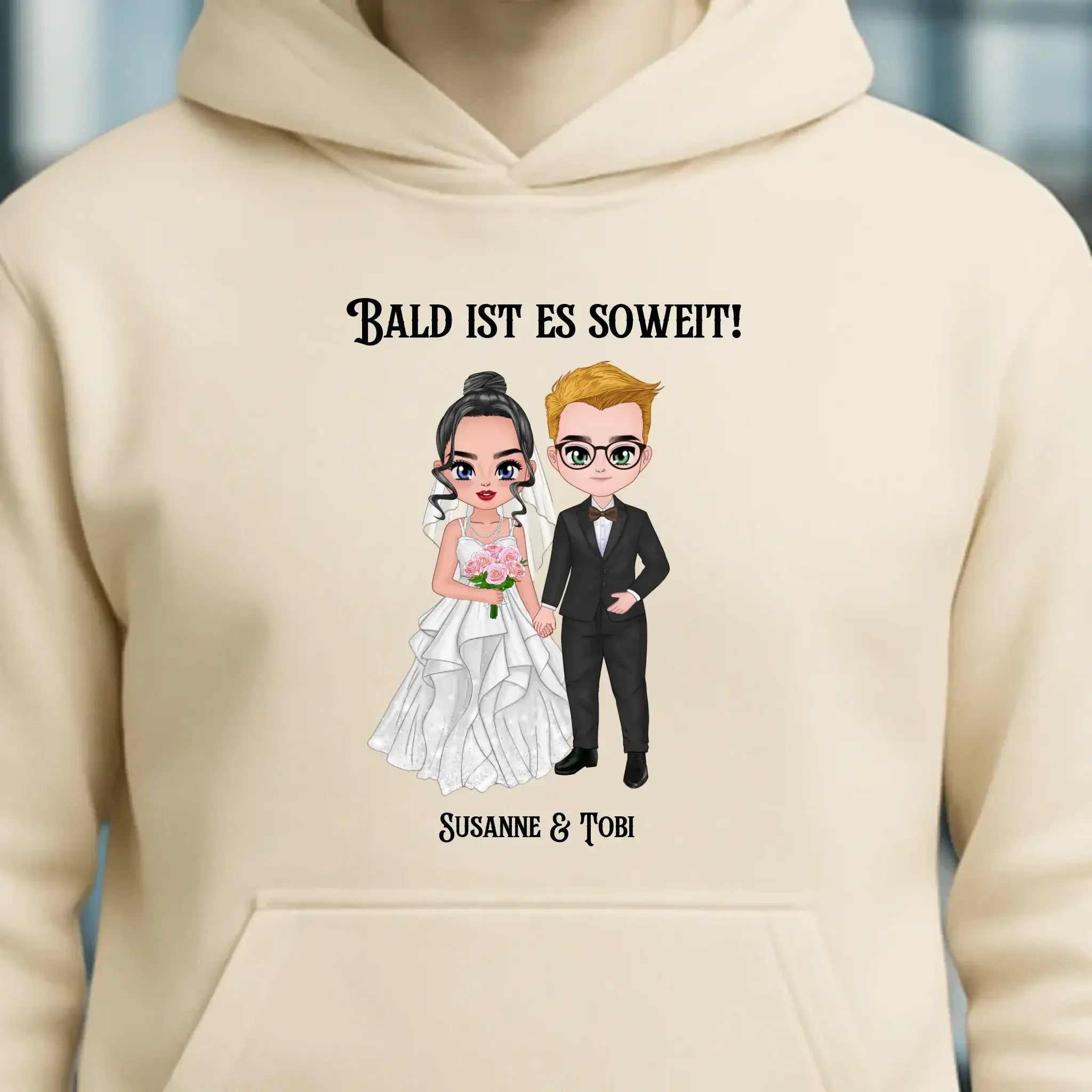 5in1: Hochzeitspaar - Unisex Premium Hoodie XS-5XL aus Bio-Baumwolle für Damen & Herren