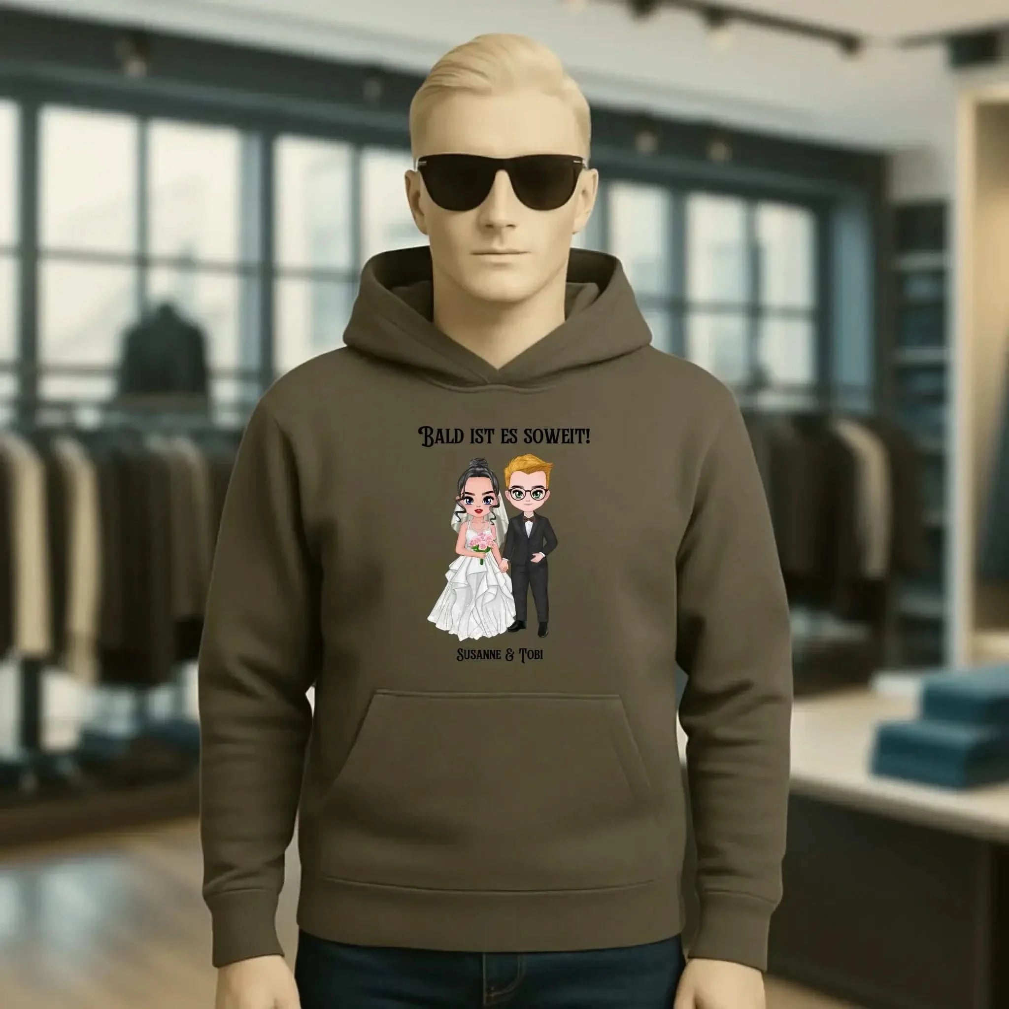 5in1: Hochzeitspaar - Unisex Premium Hoodie XS-5XL aus Bio-Baumwolle für Damen & Herren