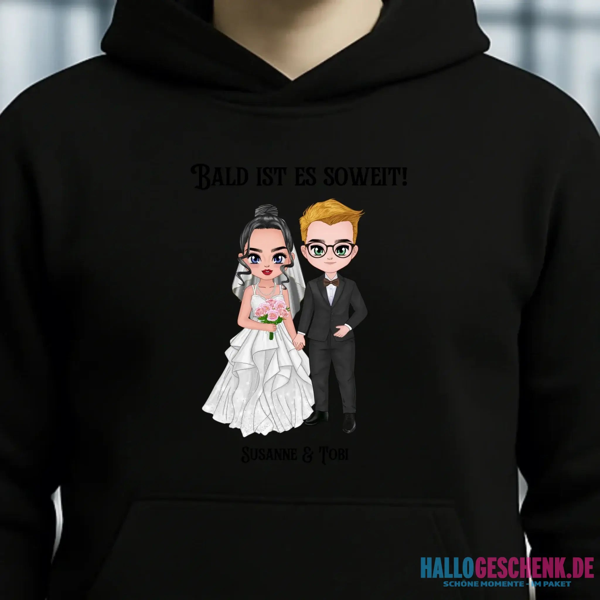 5in1: Hochzeitspaar - Unisex Premium Hoodie XS-5XL aus Bio-Baumwolle für Damen & Herren