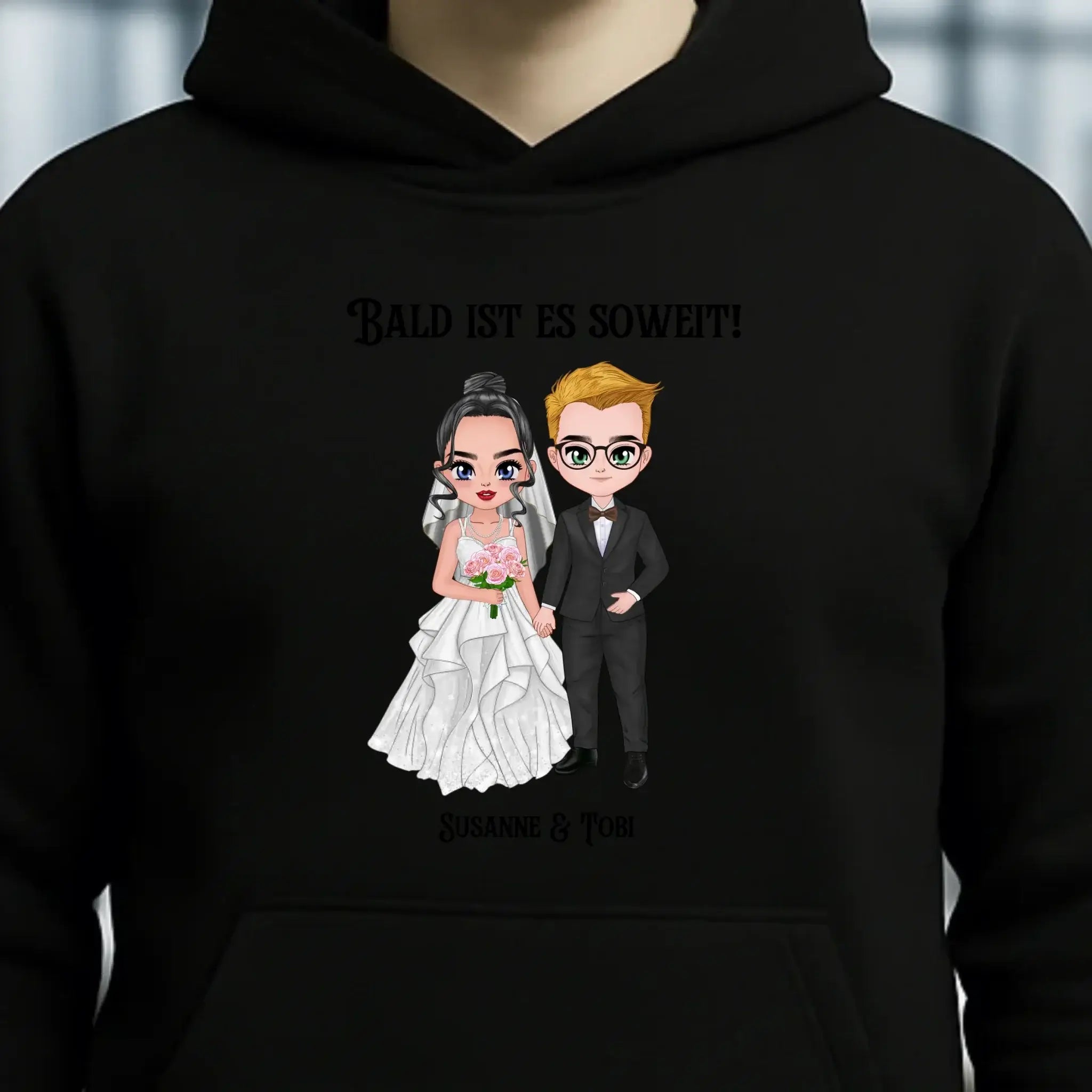 5in1: Hochzeitspaar - Unisex Premium Hoodie XS-5XL aus Bio-Baumwolle für Damen & Herren