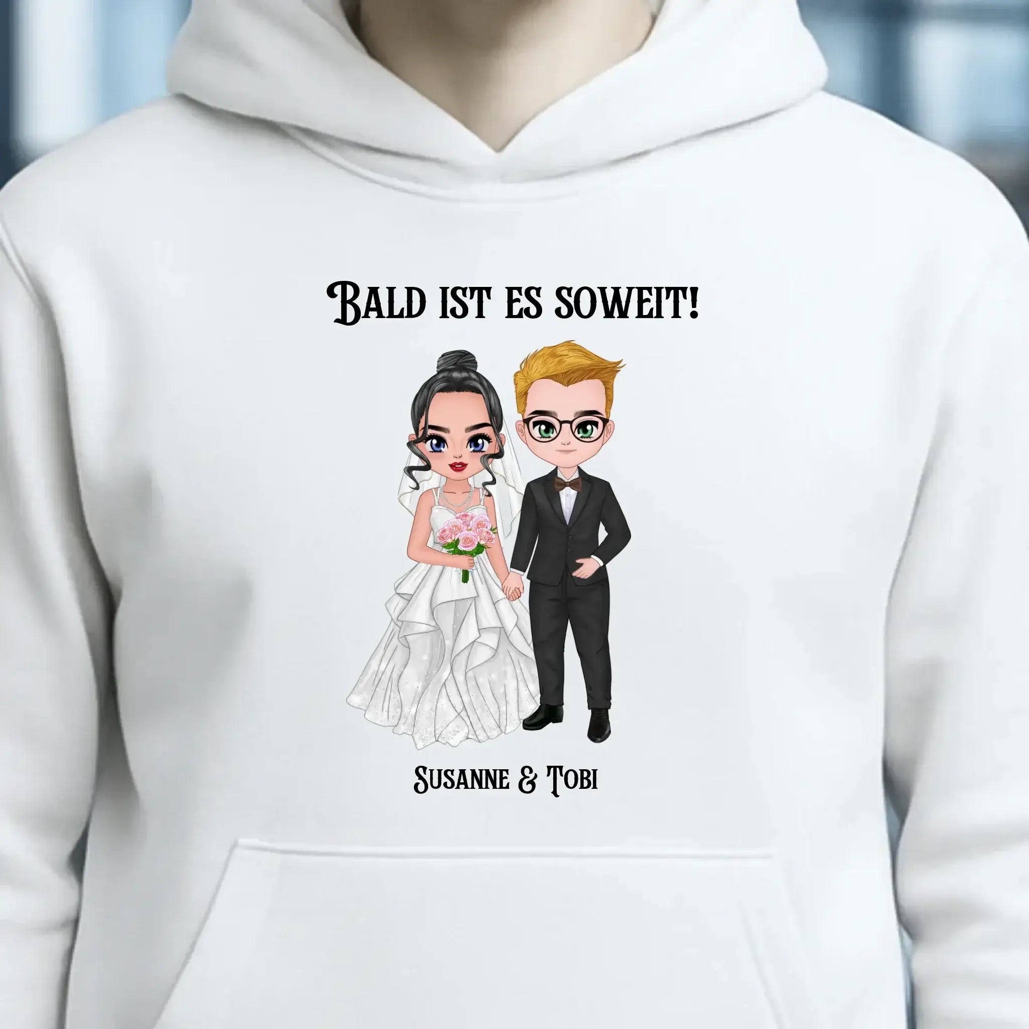 5in1: Hochzeitspaar - Unisex Premium Hoodie XS-5XL aus Bio-Baumwolle für Damen & Herren