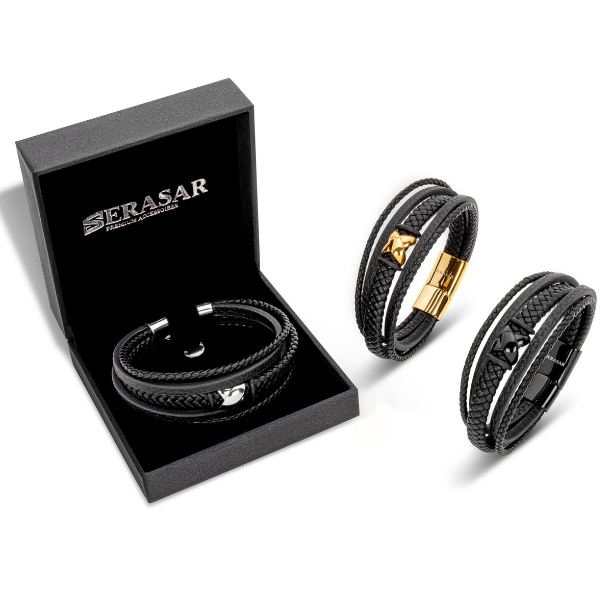 Lederarmband "Flake"