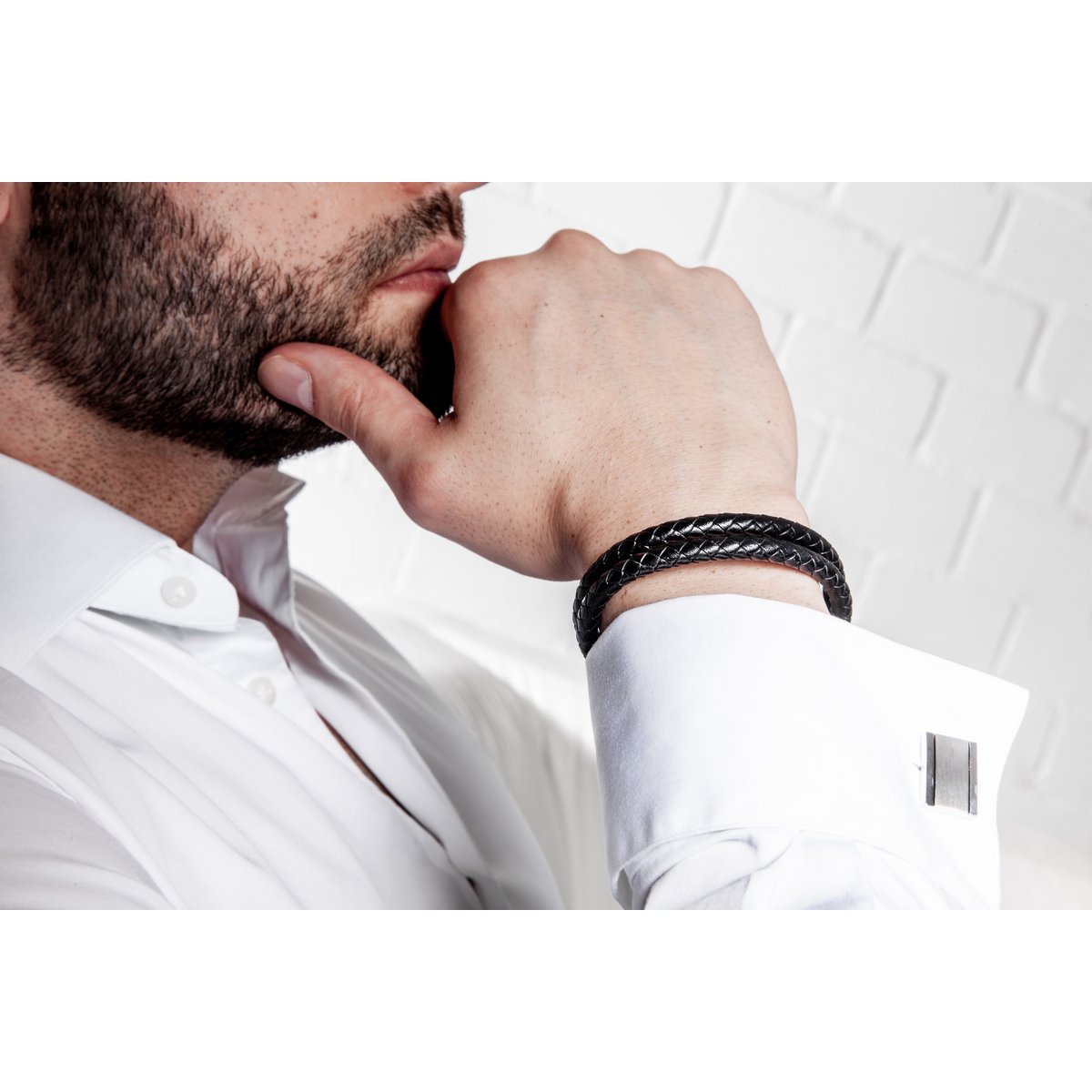 Lederarmband "Double"