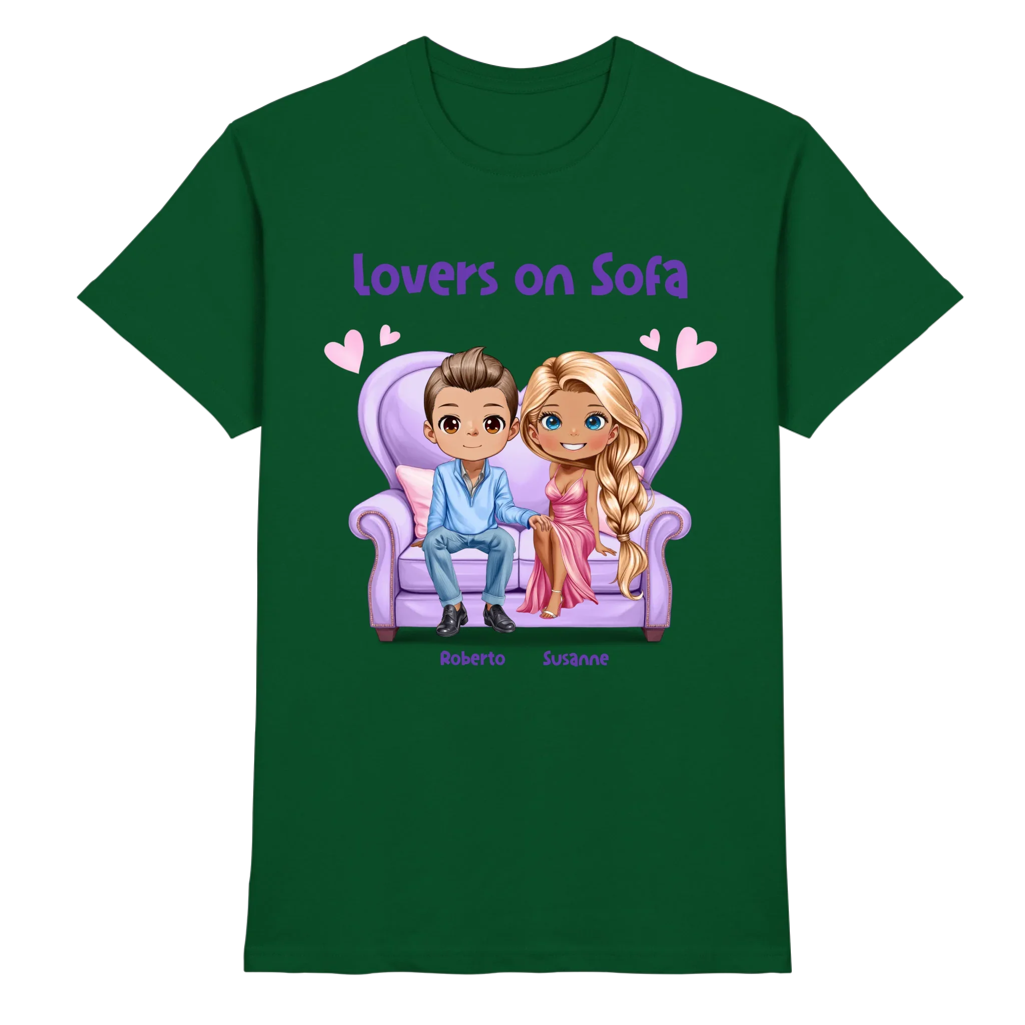 Lovers on Sofa: 2-4 Figuren (mw/mm/ww) • mehrere Artikel • ’Statement-Collection’ • Wunschtext • personalisierte