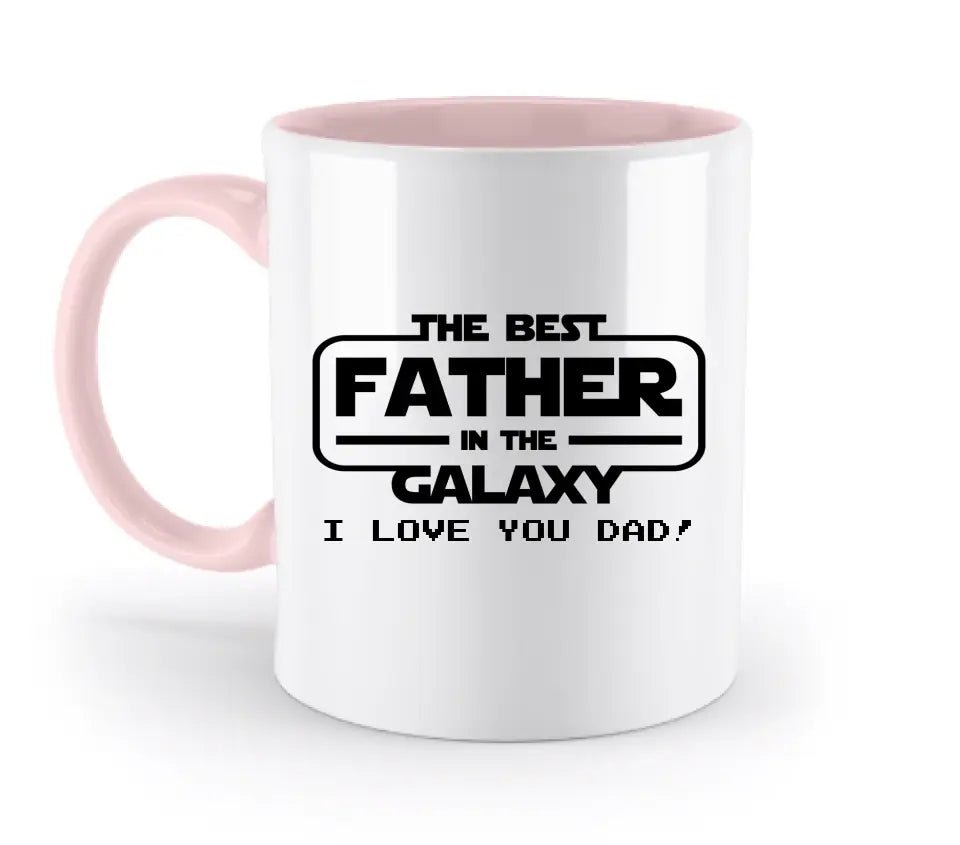 Best Father in the Galaxy • Papa • Vater • zweifarbige Tasse • Exklusivdesign • personalisiert