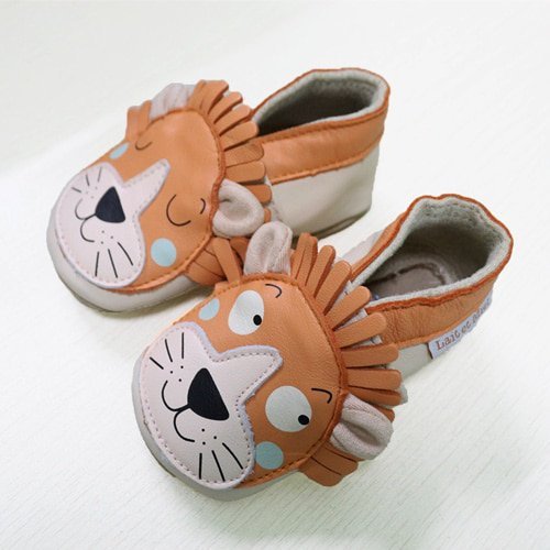 Extraweiche Babyhausschuhe von Lionceau aus Leder