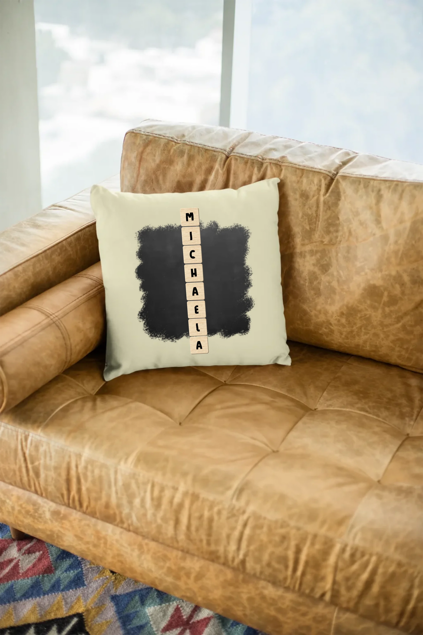 8in1-Kollektion: Scrabble vertikal 1 Zeile • personalisiert • diverse Artikel