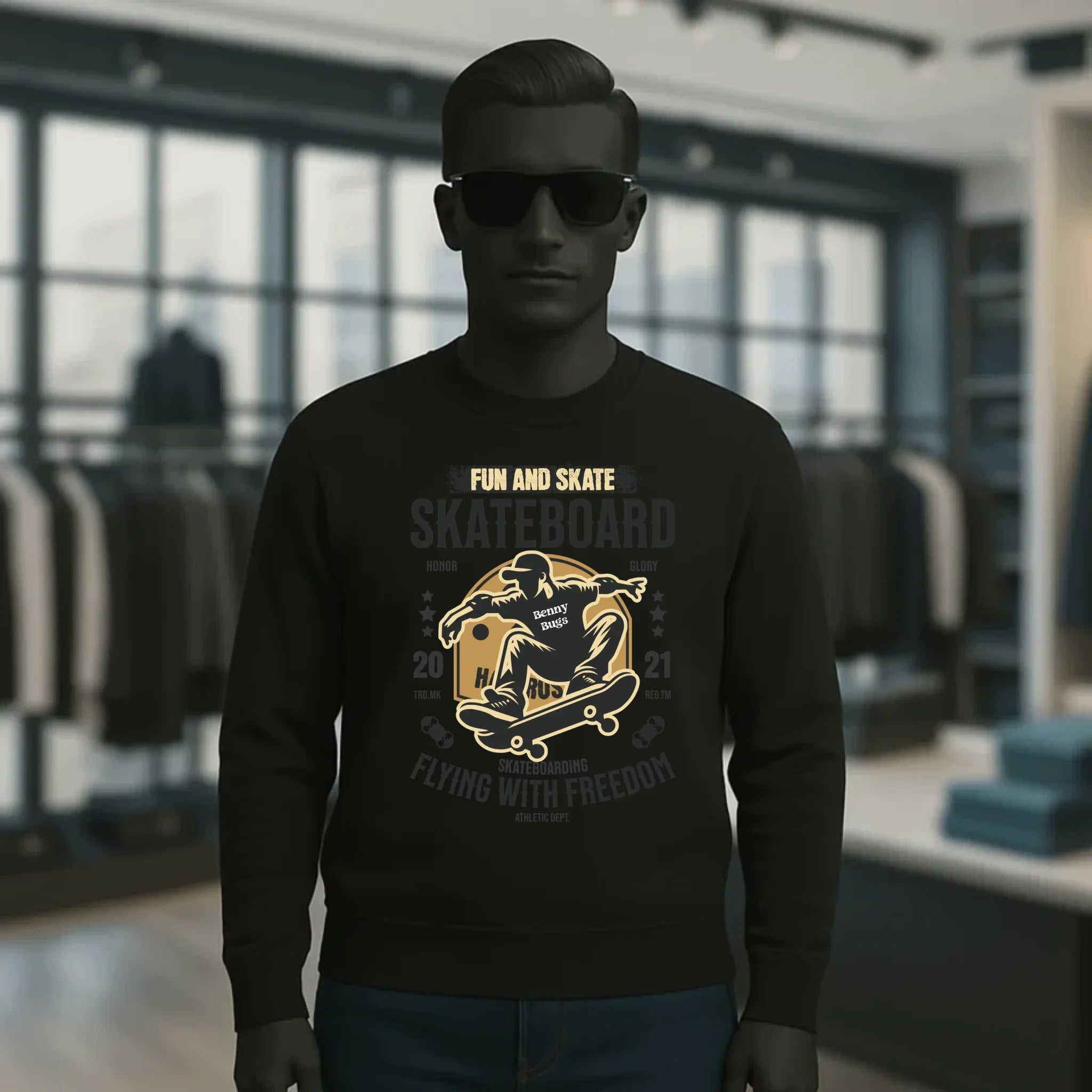 8in1-Kollektion: Skater + Wunschtext • Skateboard • personalisiert • diverse Artikel