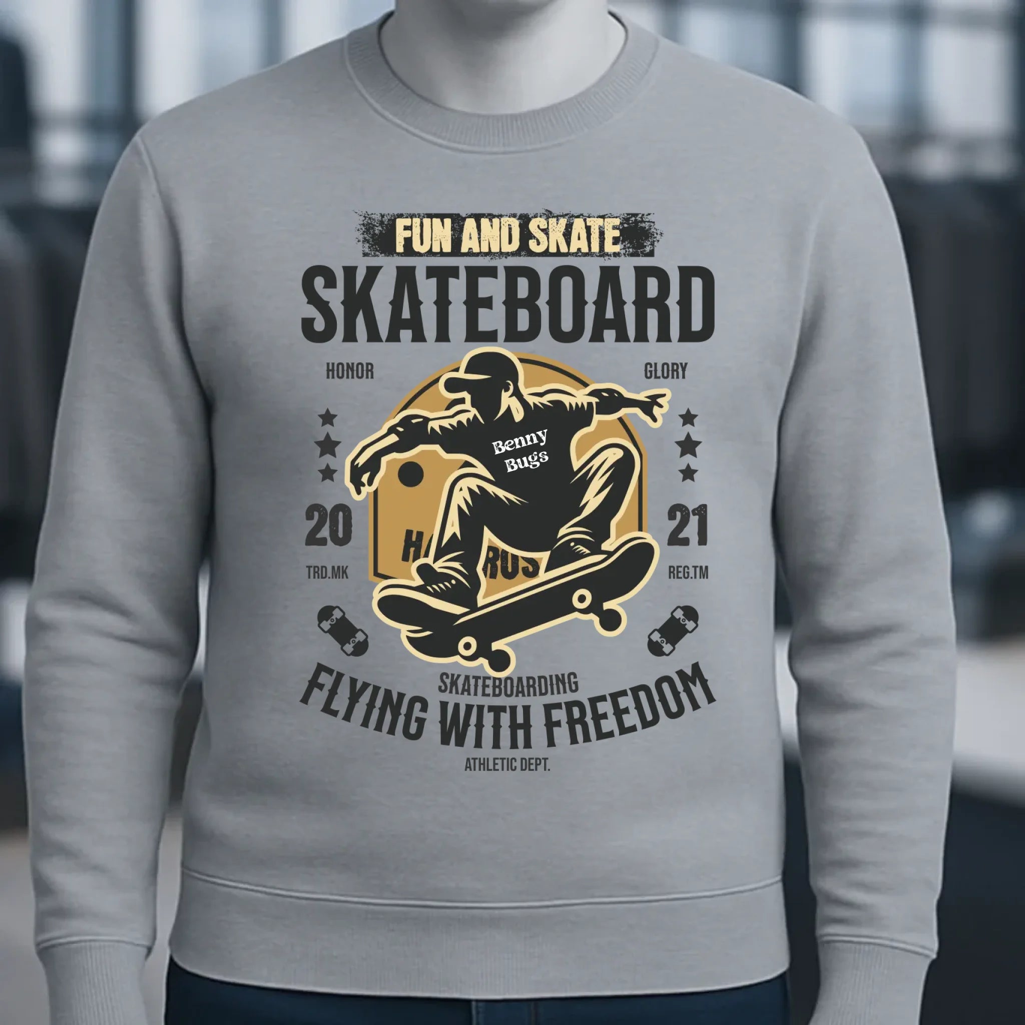 8in1-Kollektion: Skater + Wunschtext • Skateboard • personalisiert • diverse Artikel