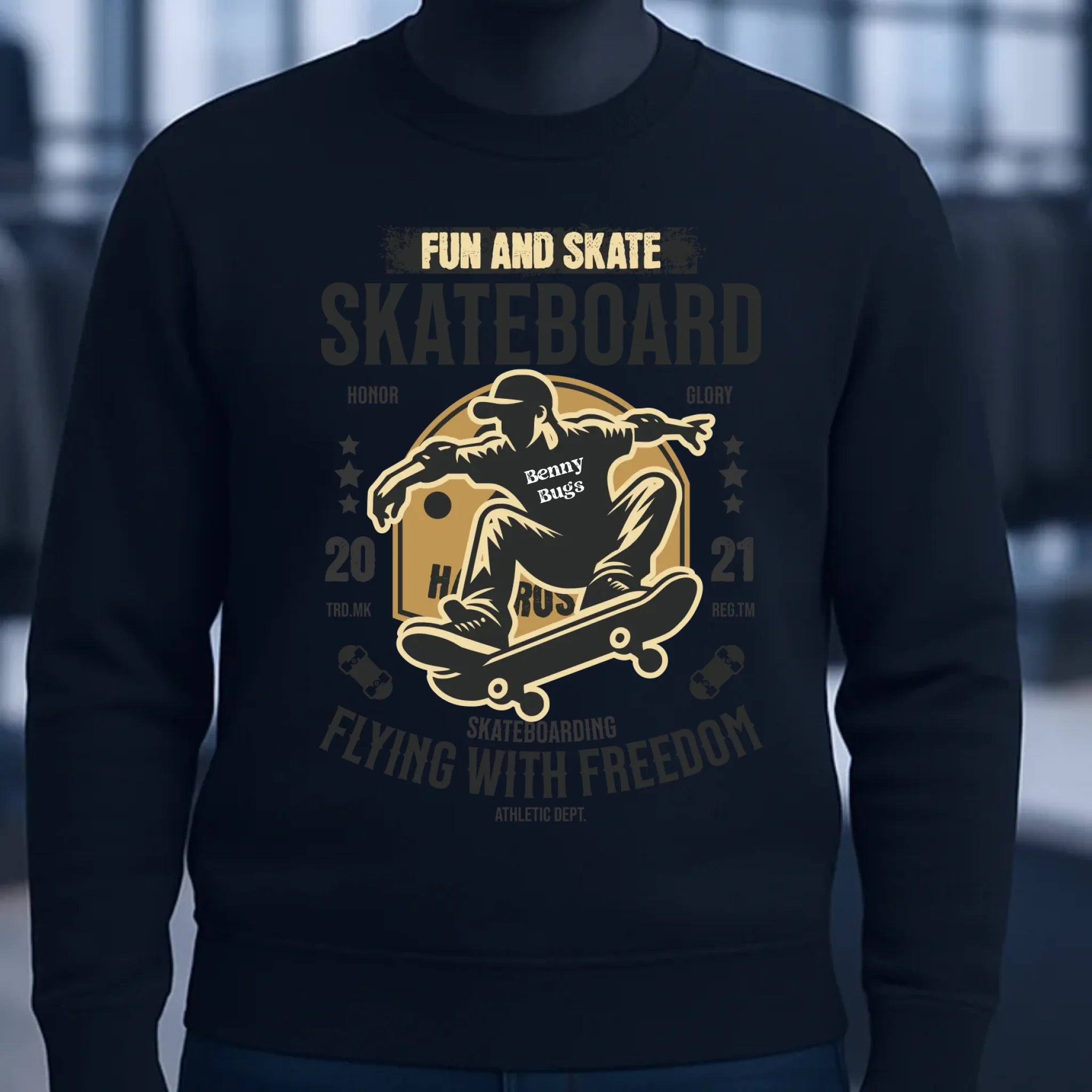 8in1-Kollektion: Skater + Wunschtext • Skateboard • personalisiert • diverse Artikel