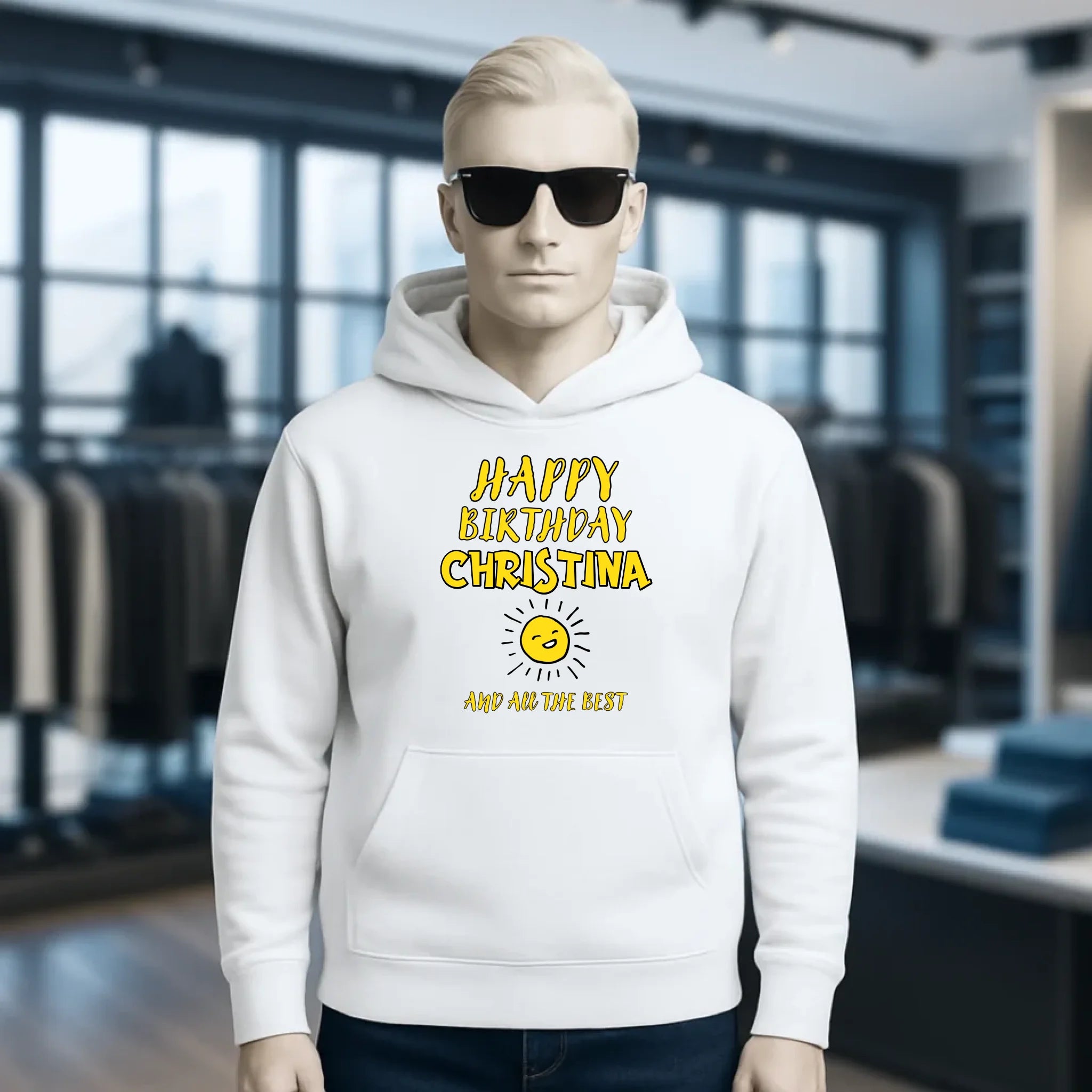 Zum Geburtstag mit deinem Wunschnamen • Birthday • Unisex Premium Hoodie XS-5XL aus Bio-Baumwolle für Damen & Herren