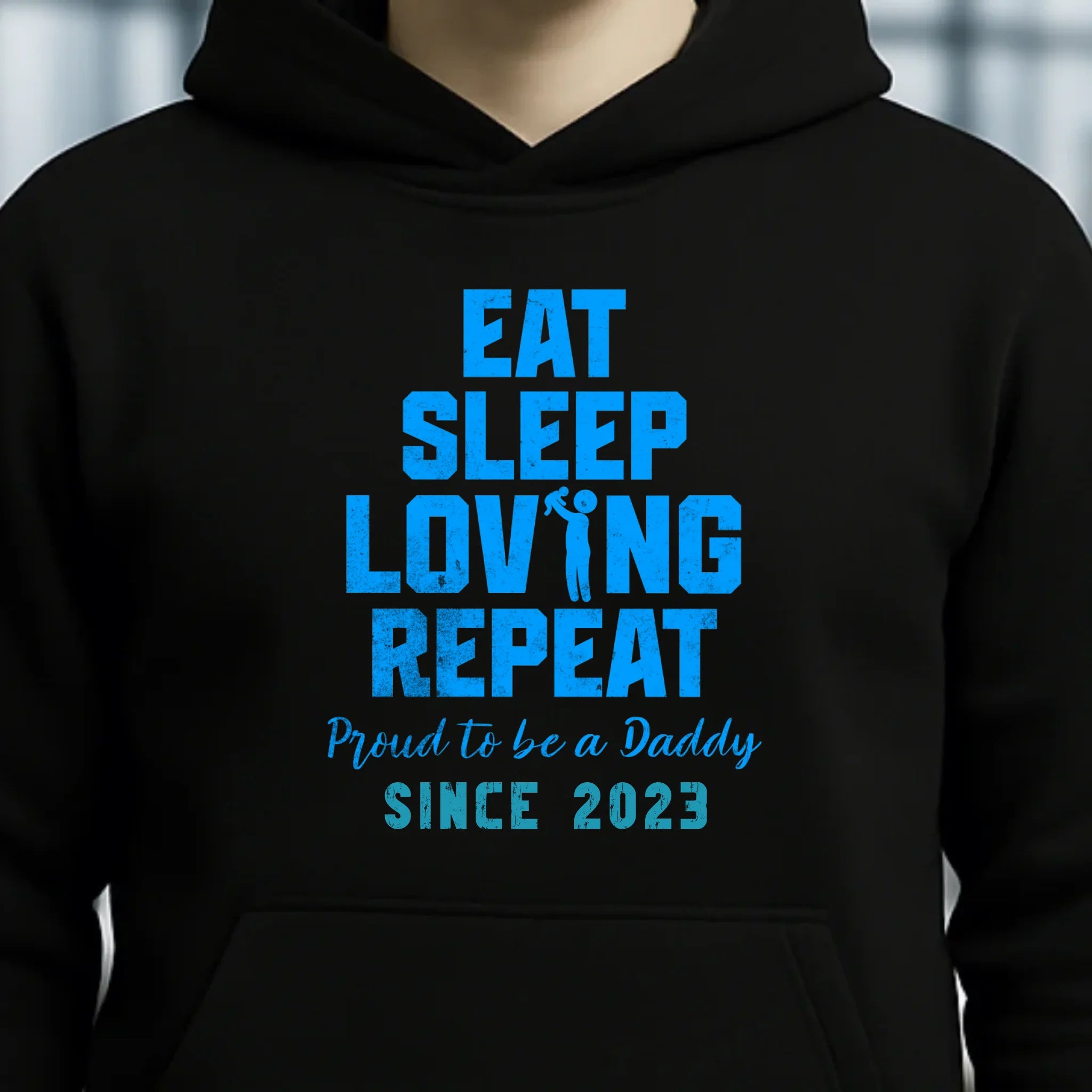 Loving Dad • Farbwahl + Wunschtext • Unisex Premium Hoodie XS-5XL aus Bio-Baumwolle für Damen & Herren • Exklusivdesign • personalisiert