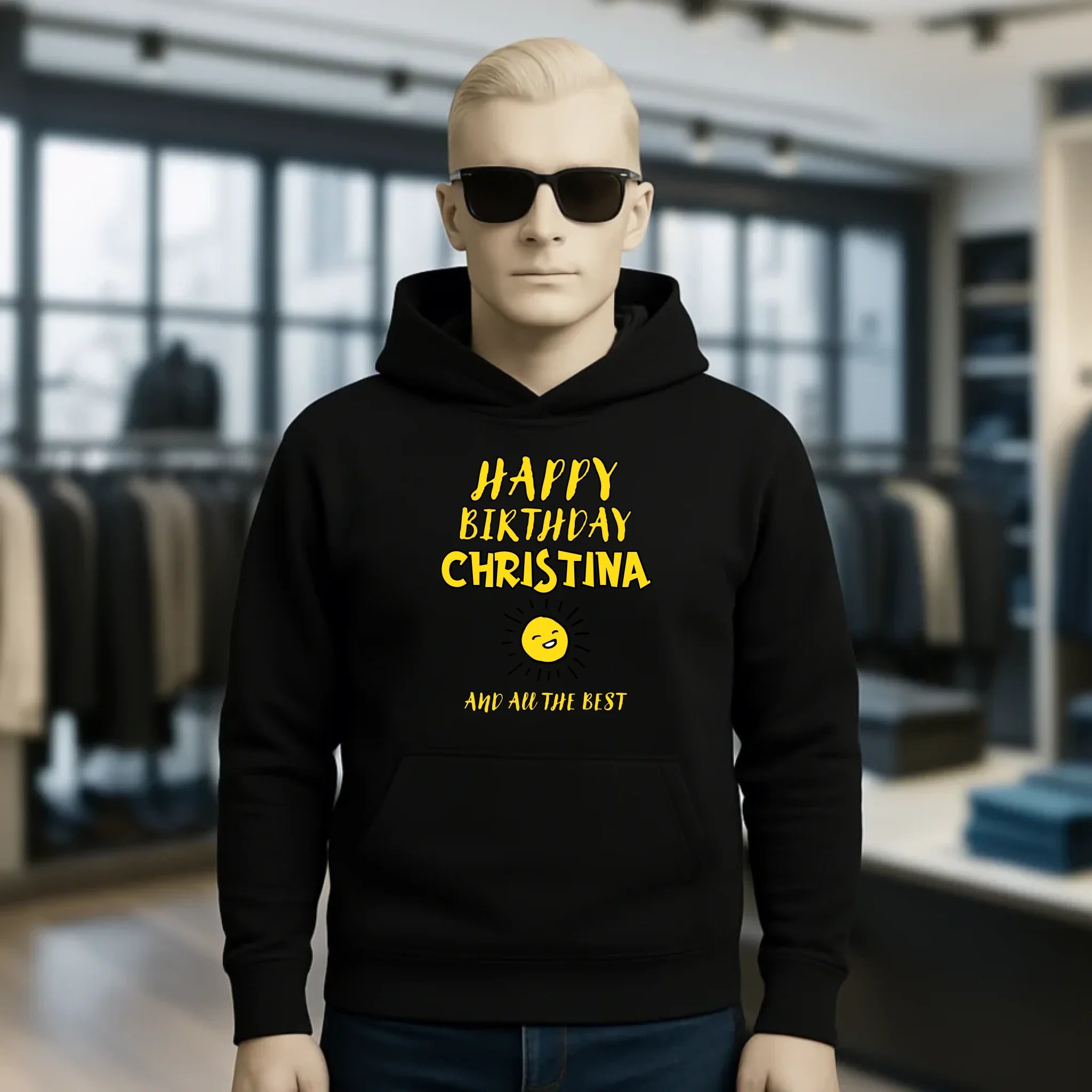 Zum Geburtstag mit deinem Wunschnamen • Birthday • Unisex Premium Hoodie XS-5XL aus Bio-Baumwolle für Damen & Herren