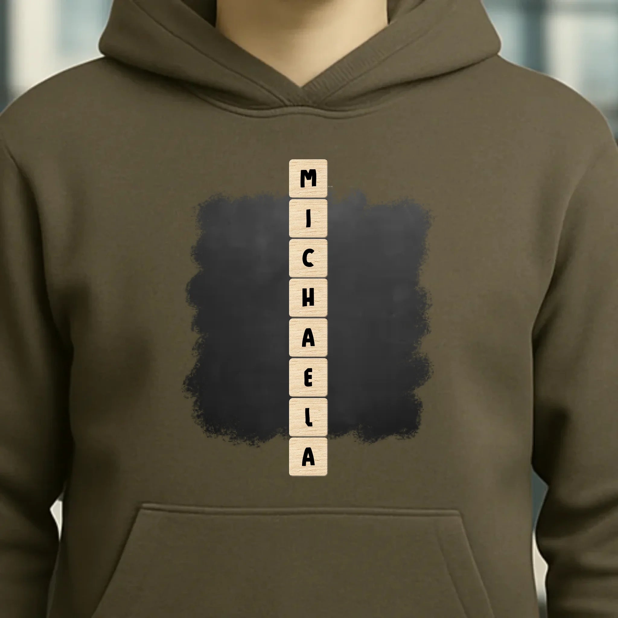 8in1-Kollektion: Scrabble vertikal 1 Zeile • personalisiert • diverse Artikel