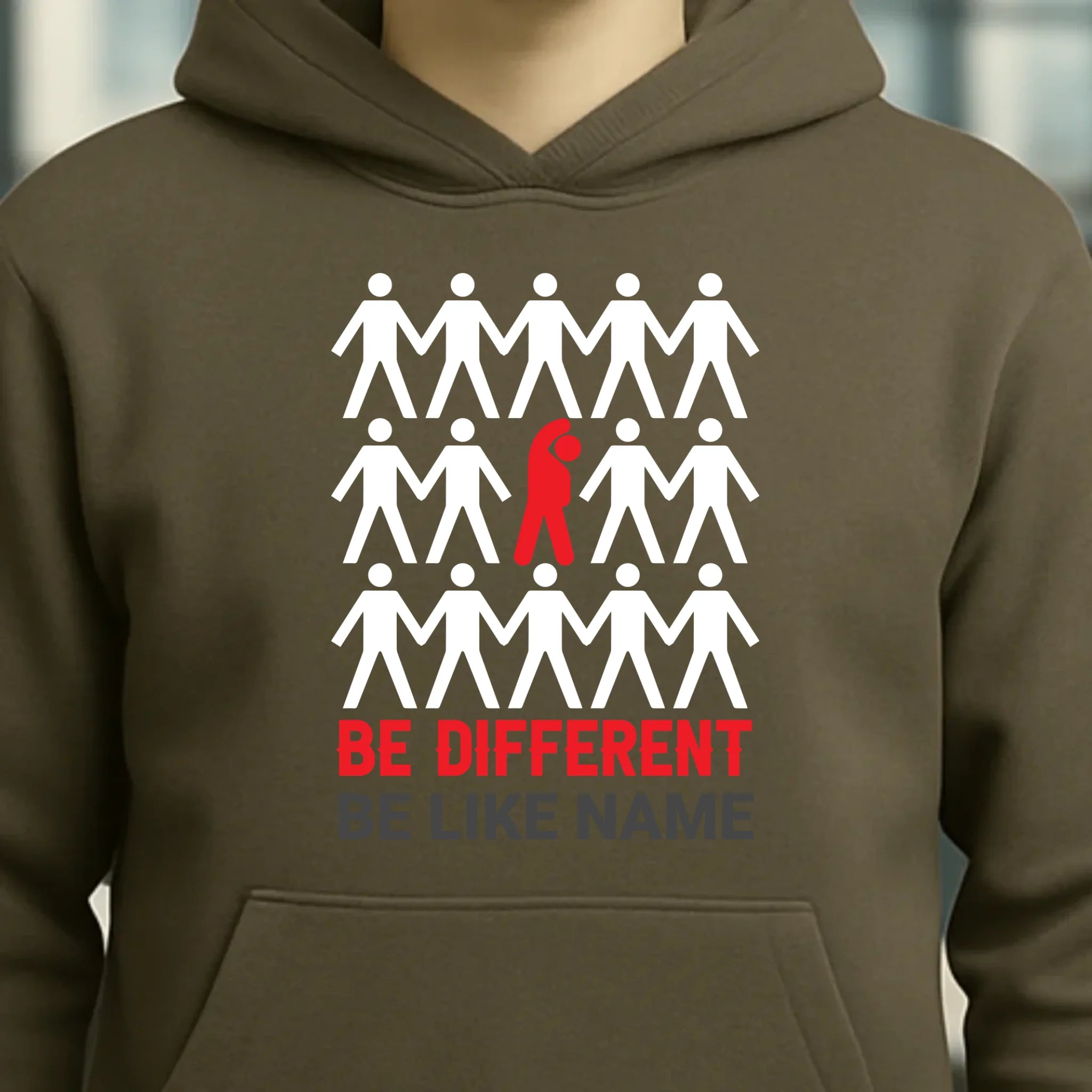 Be different • Unisex Premium Hoodie XS-5XL aus Bio-Baumwolle für Damen & Herren • Exklusivdesign • personalisiert