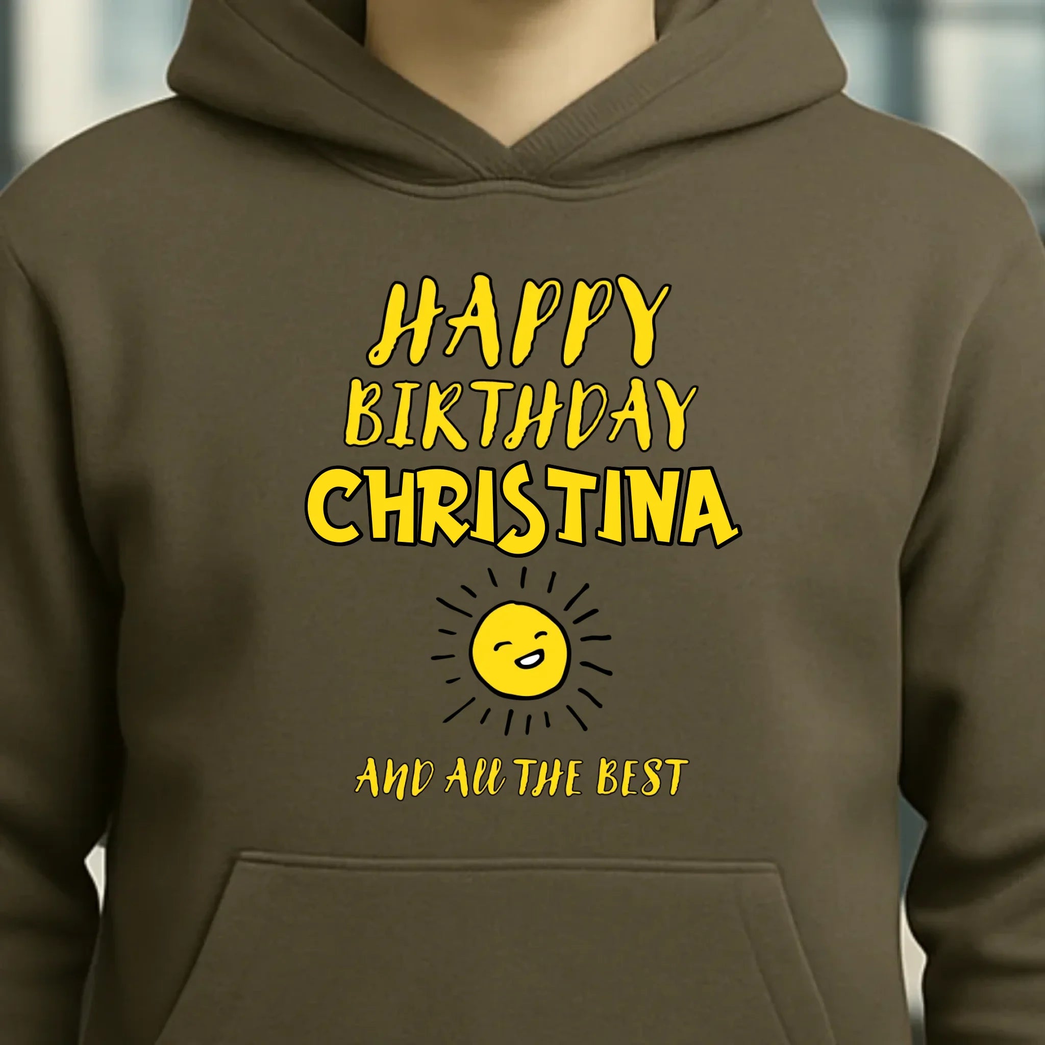 Zum Geburtstag mit deinem Wunschnamen • Birthday • Unisex Premium Hoodie XS-5XL aus Bio-Baumwolle für Damen & Herren