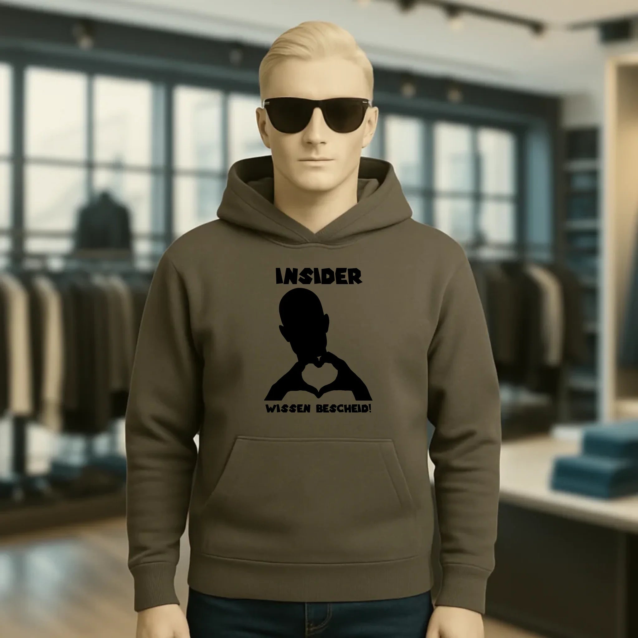 Keine Frage, ich liebe Dich auch! • personalisierter Text • Unisex Premium Hoodie XS-5XL aus Bio-Baumwolle für Damen & Herren • Exklusivdesign • personalisiert