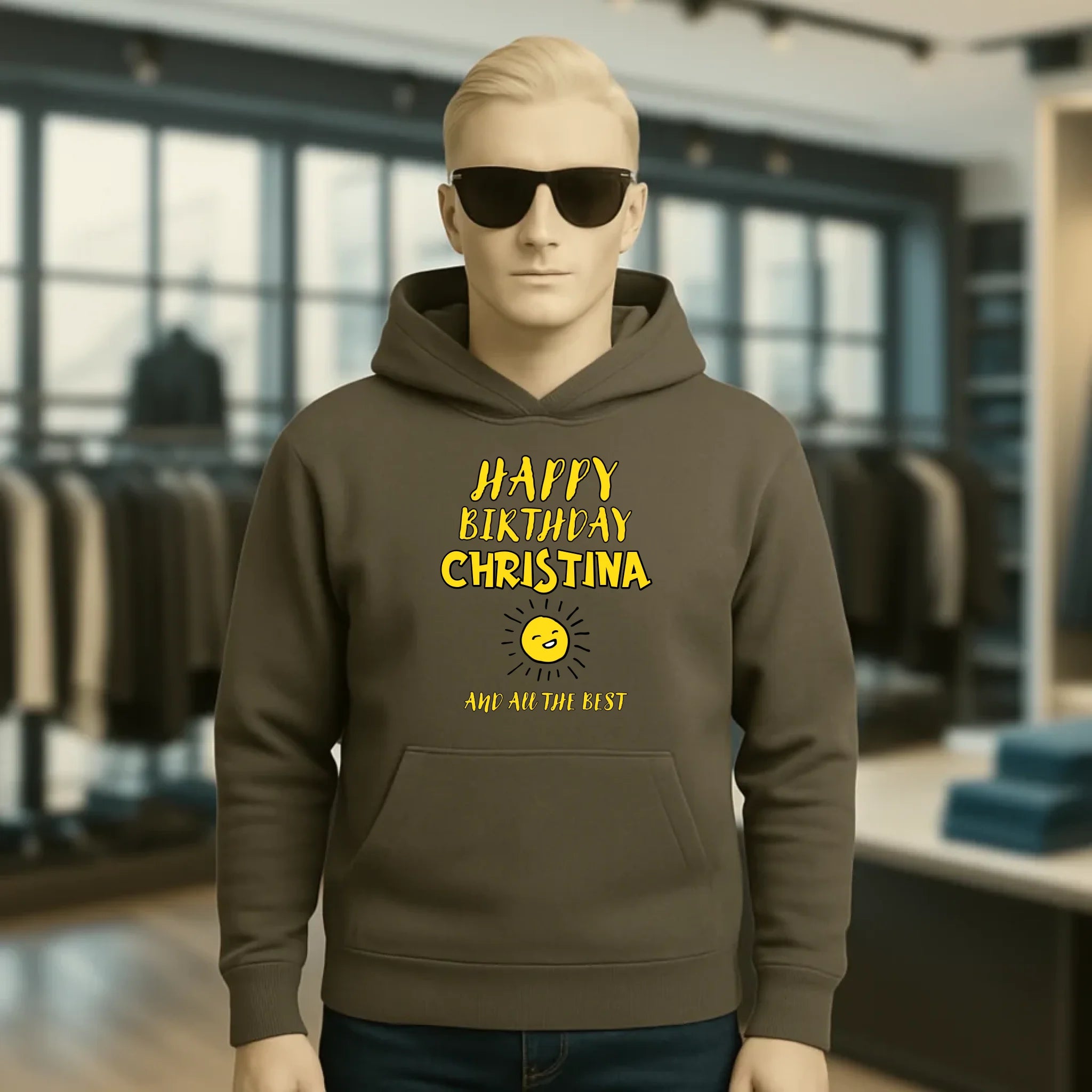 Zum Geburtstag mit deinem Wunschnamen • Birthday • Unisex Premium Hoodie XS-5XL aus Bio-Baumwolle für Damen & Herren