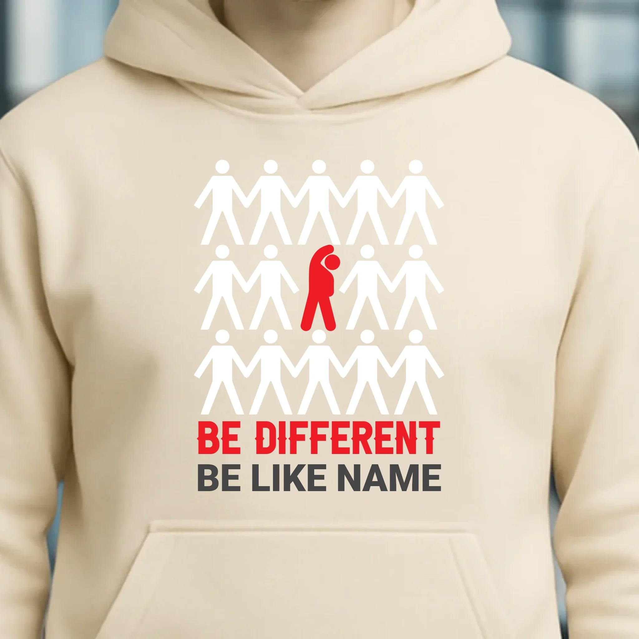 Be different • Unisex Premium Hoodie XS-5XL aus Bio-Baumwolle für Damen & Herren • Exklusivdesign • personalisiert