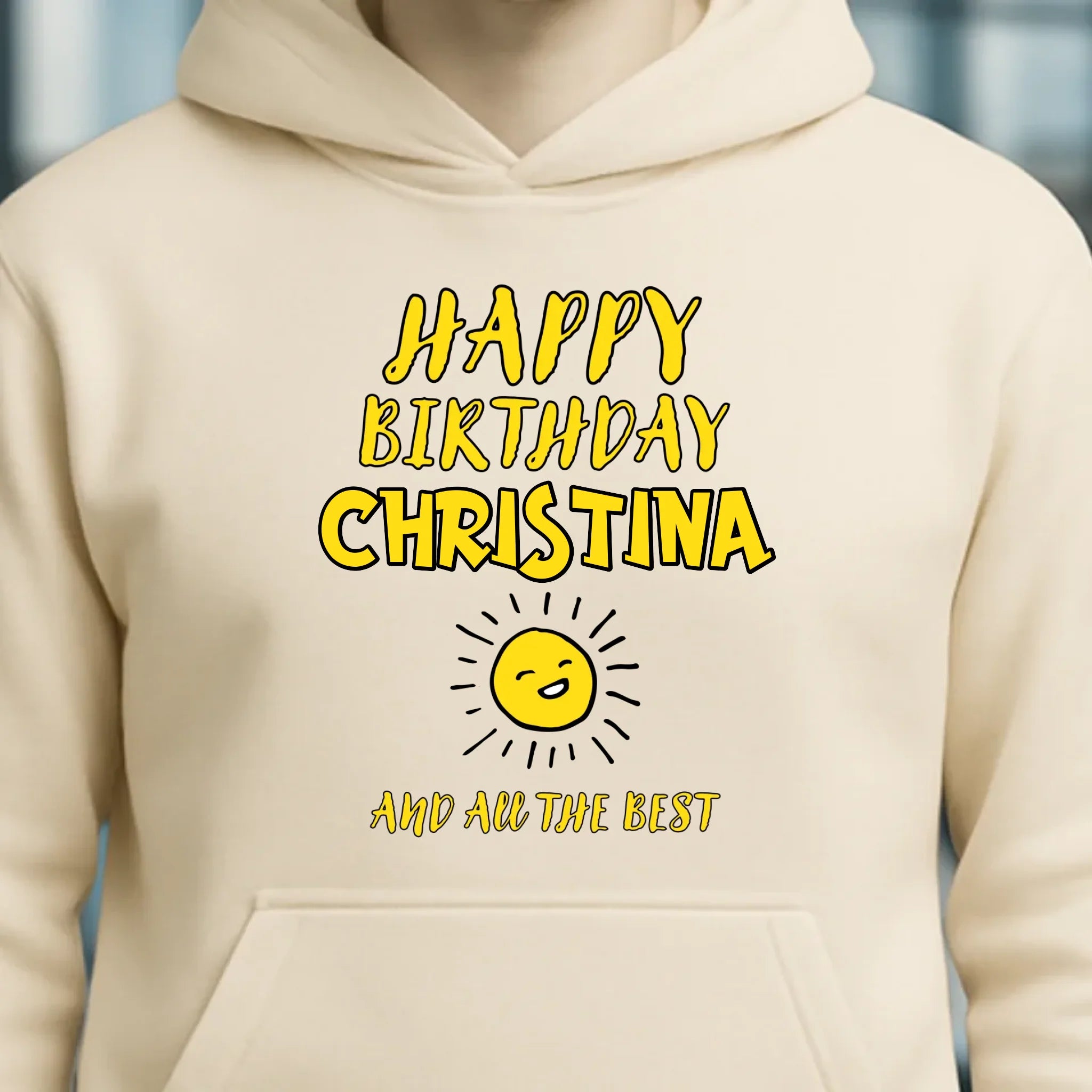 Zum Geburtstag mit deinem Wunschnamen • Birthday • Unisex Premium Hoodie XS-5XL aus Bio-Baumwolle für Damen & Herren