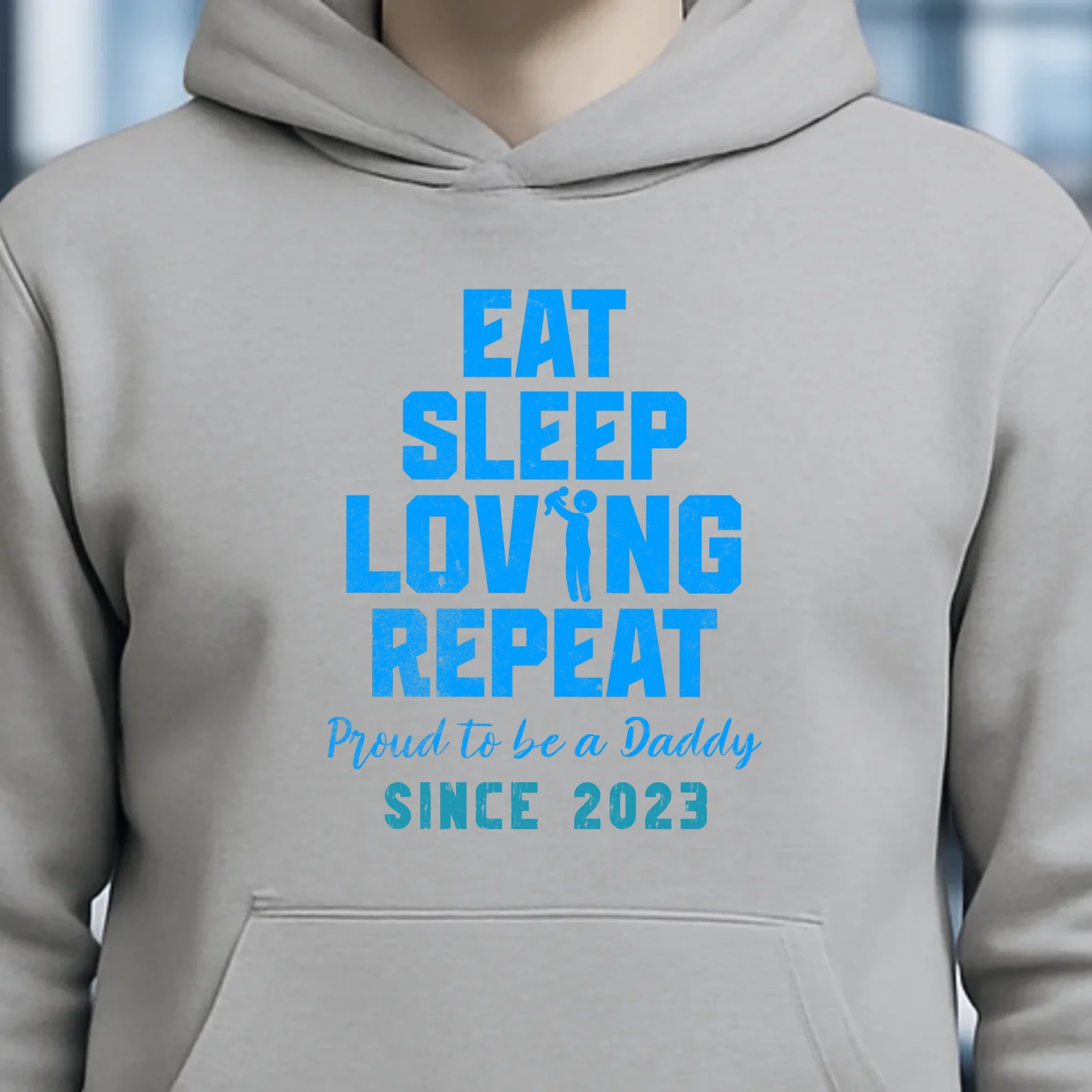 Loving Dad • Farbwahl + Wunschtext • Unisex Premium Hoodie XS-5XL aus Bio-Baumwolle für Damen & Herren • Exklusivdesign • personalisiert