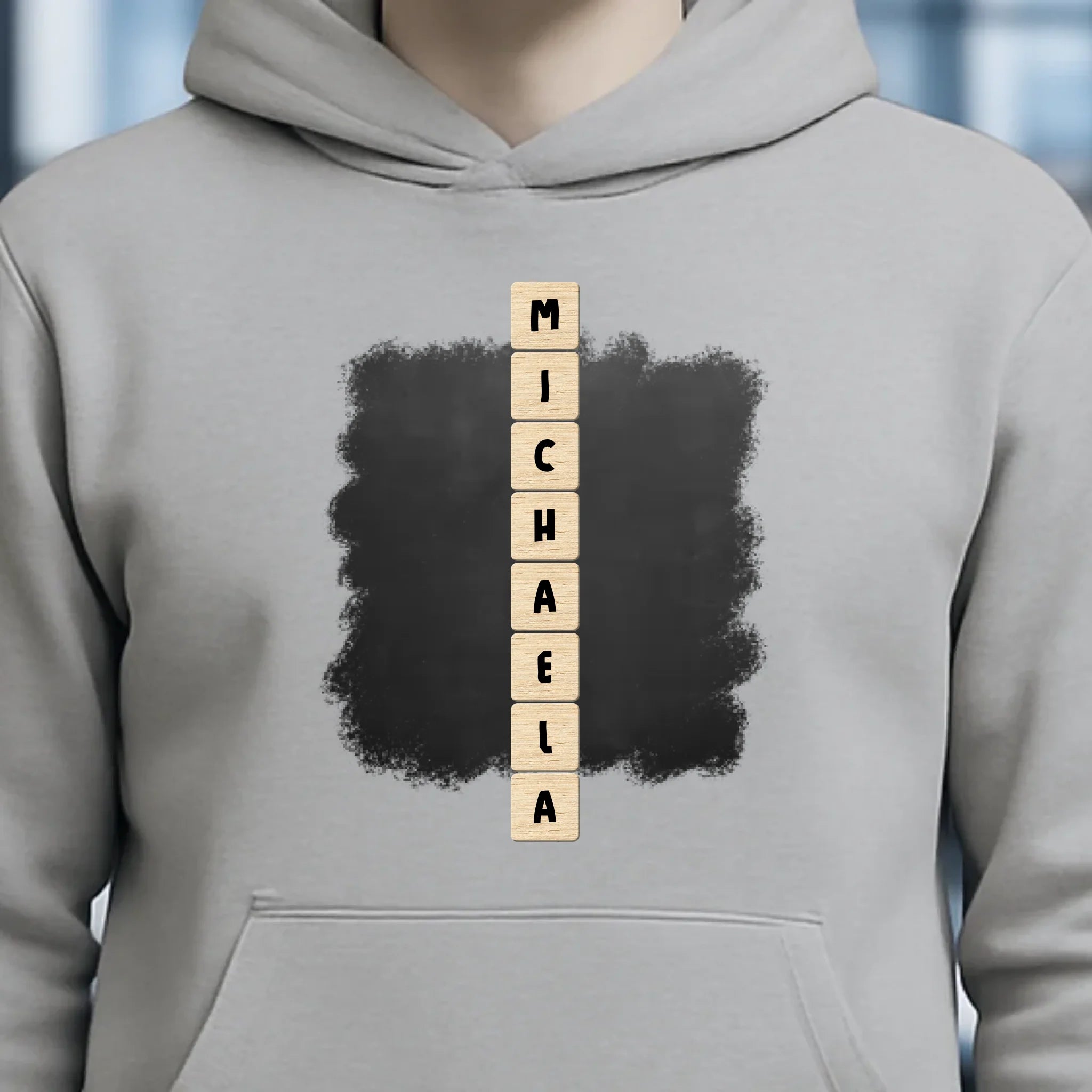 8in1-Kollektion: Scrabble vertikal 1 Zeile • personalisiert • diverse Artikel
