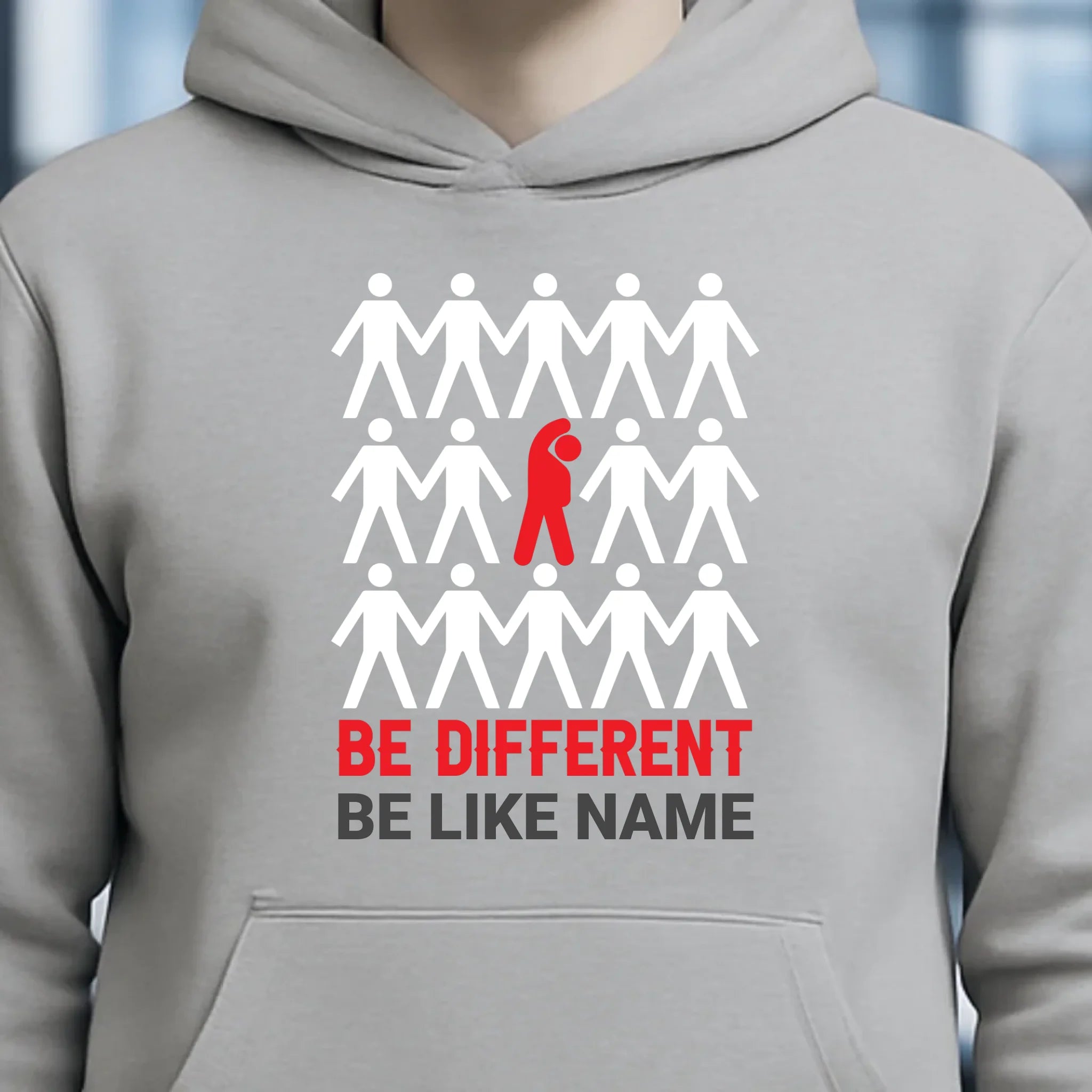 Be different • Unisex Premium Hoodie XS-5XL aus Bio-Baumwolle für Damen & Herren • Exklusivdesign • personalisiert