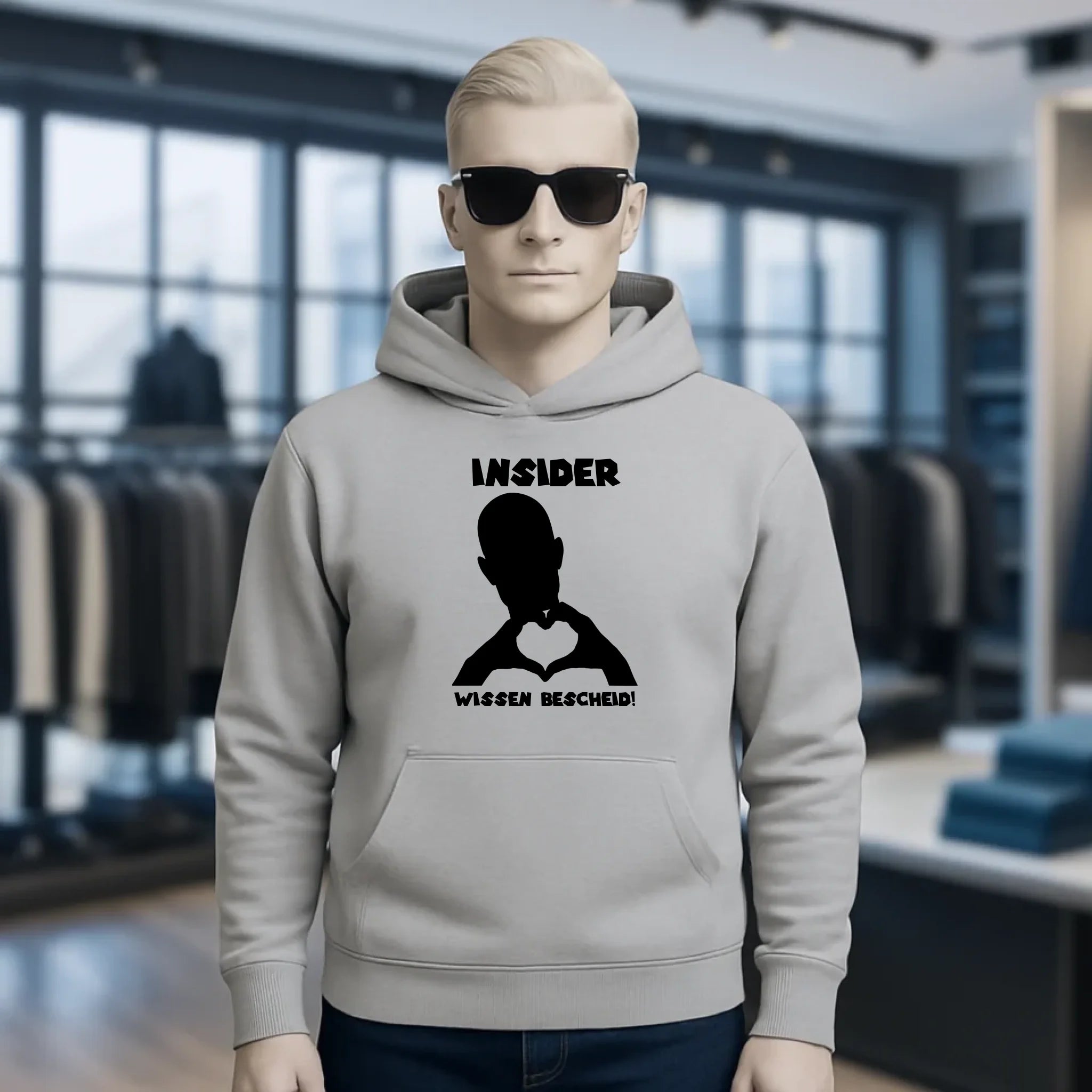 Keine Frage, ich liebe Dich auch! • personalisierter Text • Unisex Premium Hoodie XS-5XL aus Bio-Baumwolle für Damen & Herren • Exklusivdesign • personalisiert