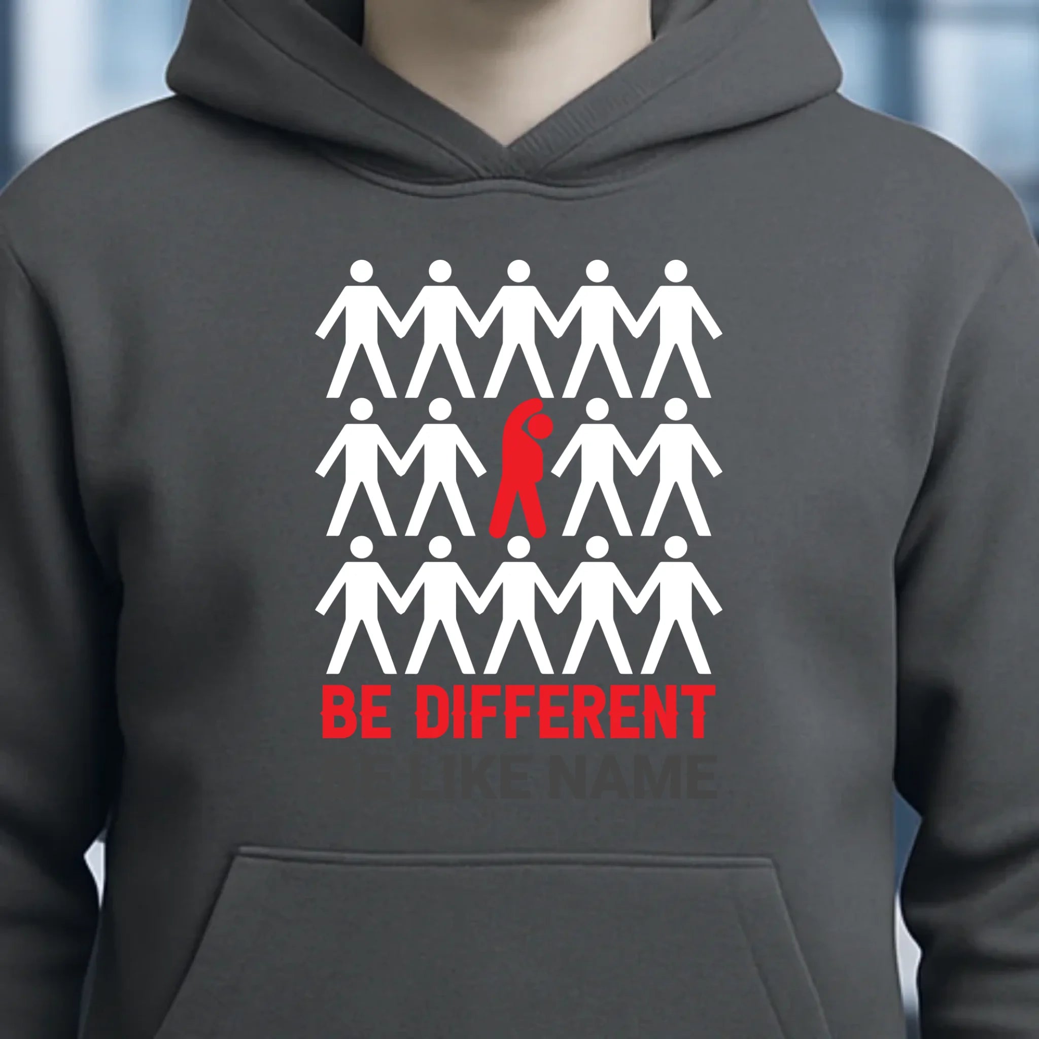 Be different • Unisex Premium Hoodie XS-5XL aus Bio-Baumwolle für Damen & Herren • Exklusivdesign • personalisiert